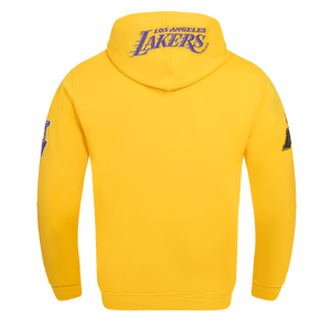 Pro Standard Men's NBA Los Angeles Lakers Old English PO Hoodie -Yellow