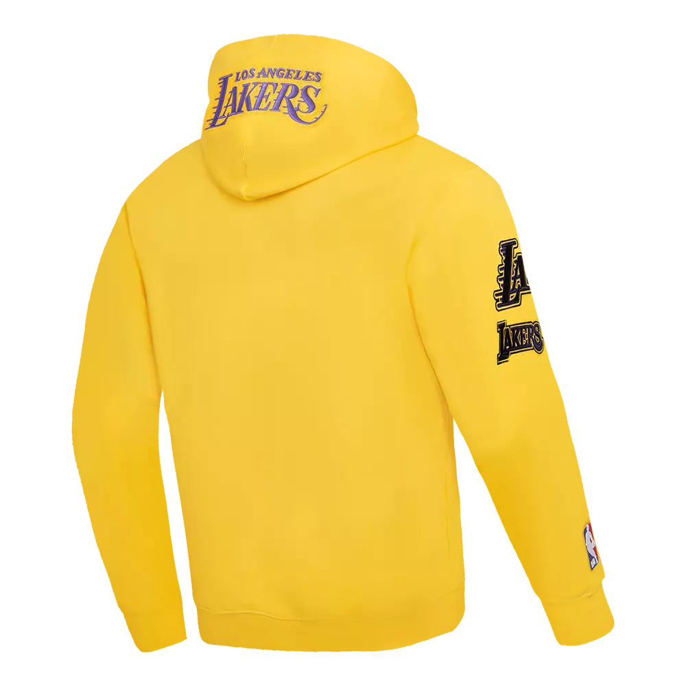 Pro Standard Men's NBA Los Angeles Lakers Old English PO Hoodie - Yellow - YELLOW