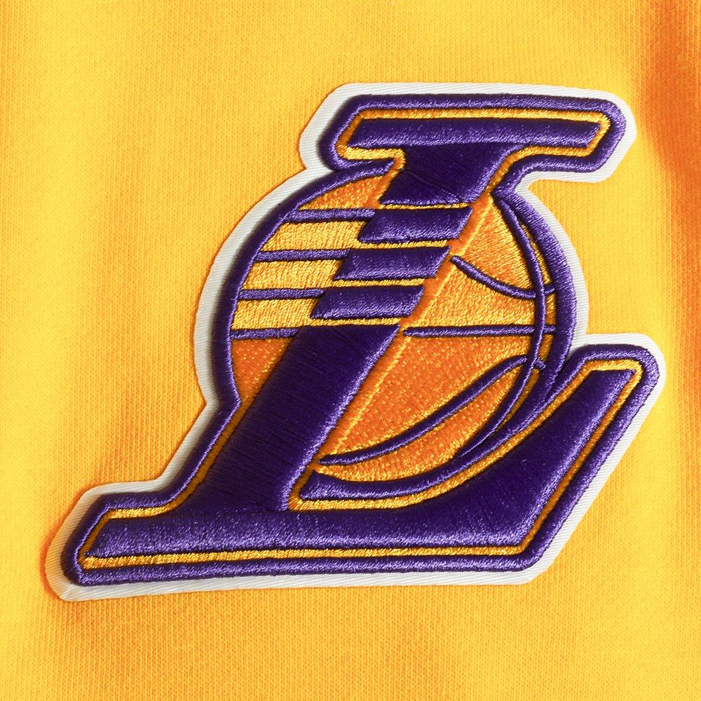 Pro Standard Men's NBA Los Angeles Lakers Old English PO Hoodie -Yellow - YELLOW Thumbnail View 7