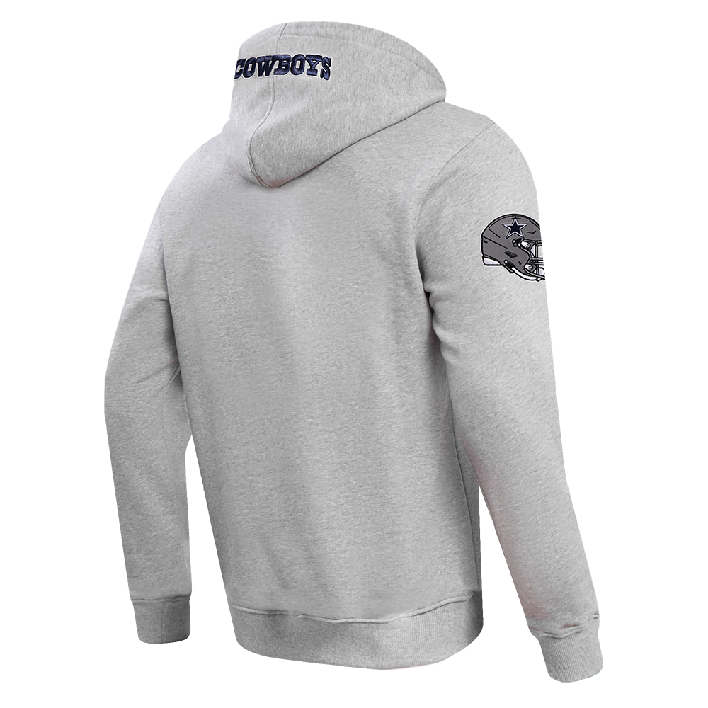Pro Standard Men's NFL Dallas Cowboys Old English PO Hoodie -Grey - GREY Thumbnail View 4