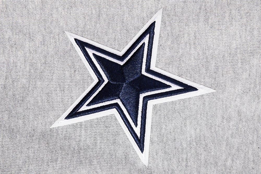 Pro Standard Men's NFL Dallas Cowboys Old English PO Hoodie -Grey - GREY Thumbnail View 7