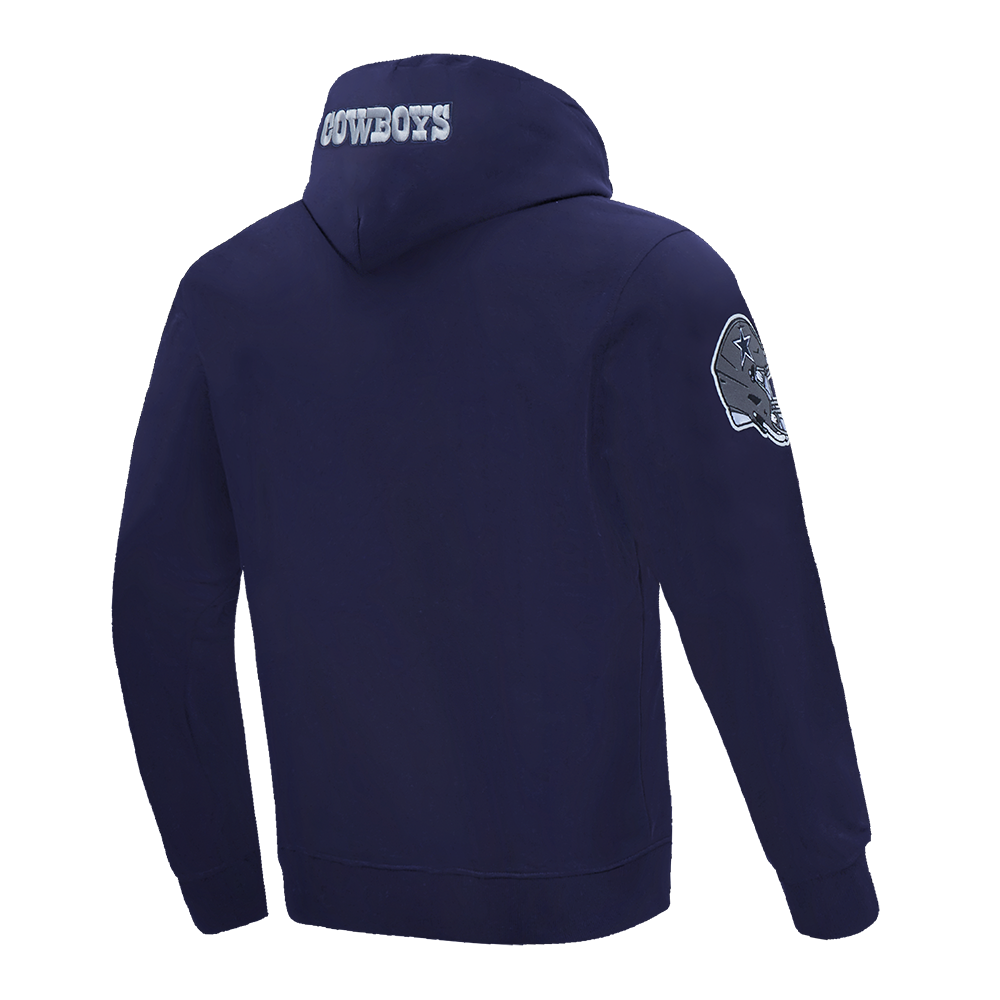 Pro Standard Men's NFL Dallas Cowboys Old English PO Hoodie -Navy - NAVY Thumbnail View 4