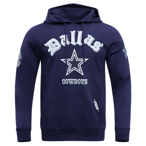 Pro Standard Men's NFL Dallas Cowboys Old English PO Hoodie -Navy