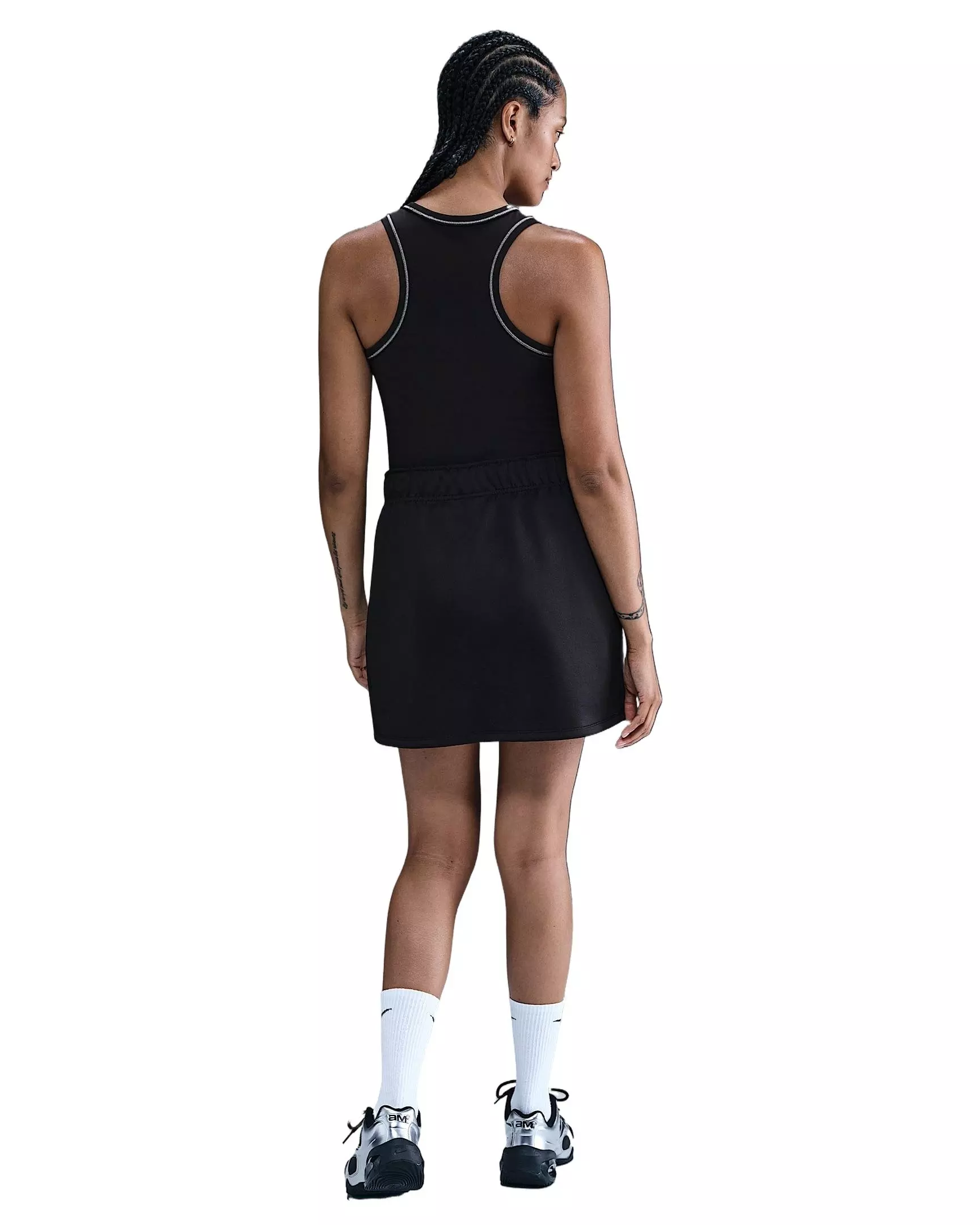 Nike Women's Sportswear Windrunner Poly Knit Skirt -Black - BLACK