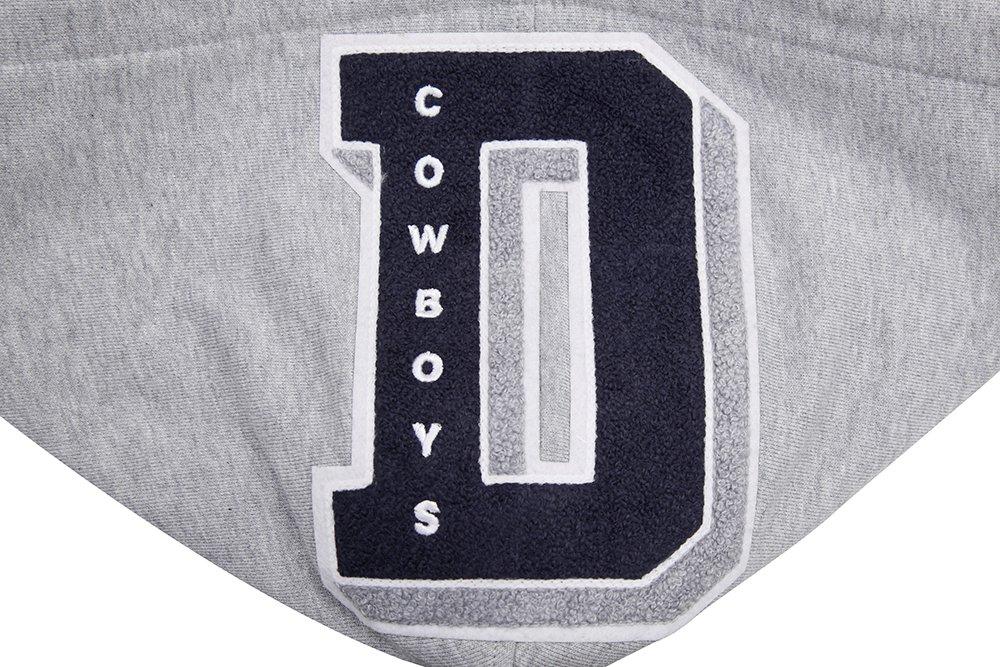 Pro Standard Men's NFL Dallas Cowboys Mashup Rib PO Hoodie -Grey/Navy - GREY/NAVY Thumbnail View 7
