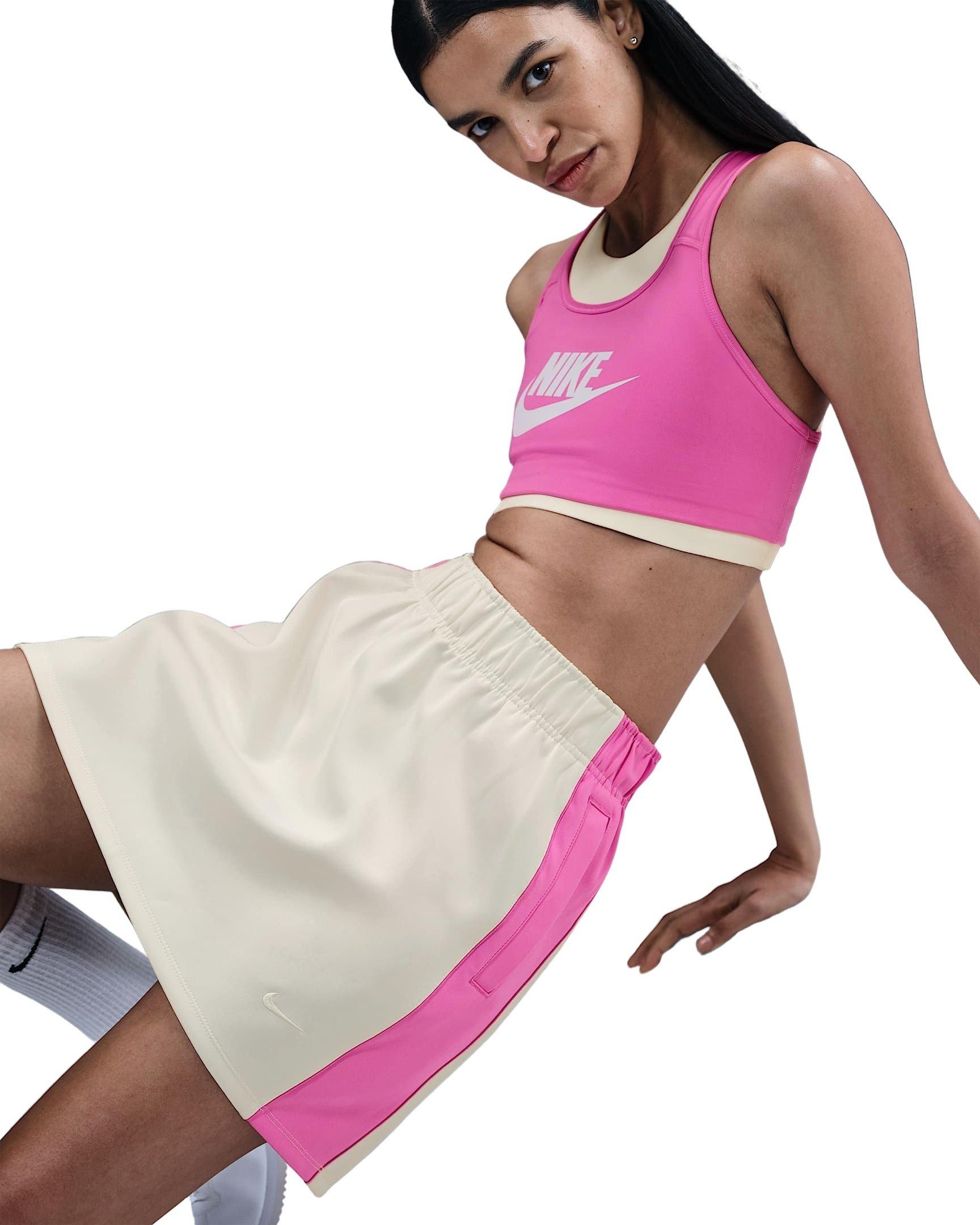 Nike Women's Sportswear Windrunner Poly Knit Skirt - Sail/Pink - SAIL/PINK Thumbnail View 3