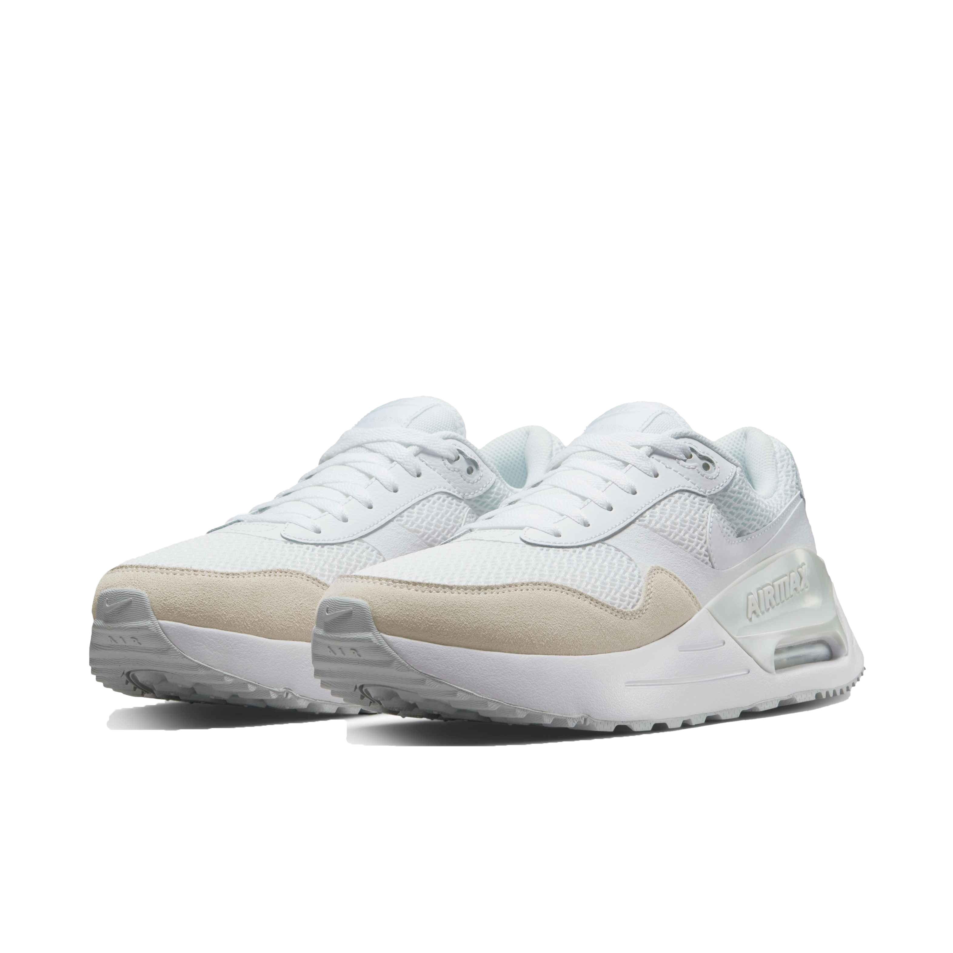 Nike Air Max SYSTM "White/White/Pure Platinum" Men's Shoe - WHITE Thumbnail View 3