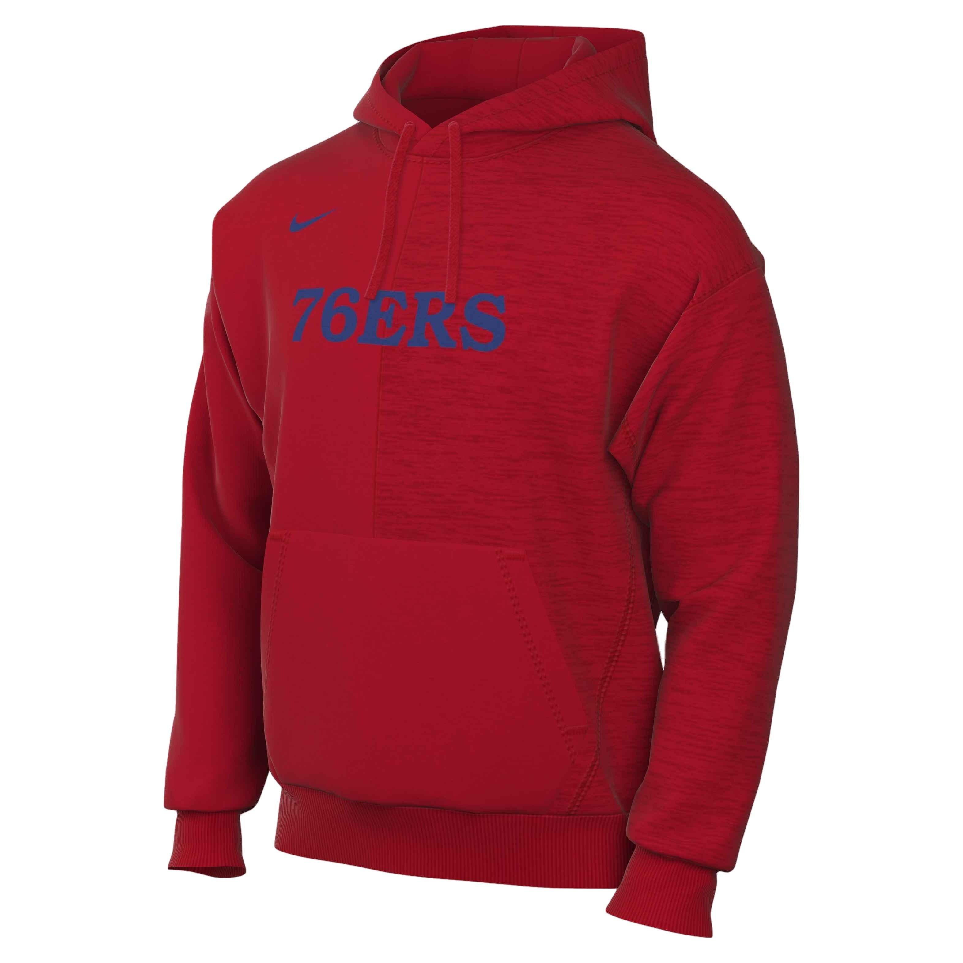 Philadelphia 76ers Courtside Men's Nike NBA Fleece Sweatshirt.