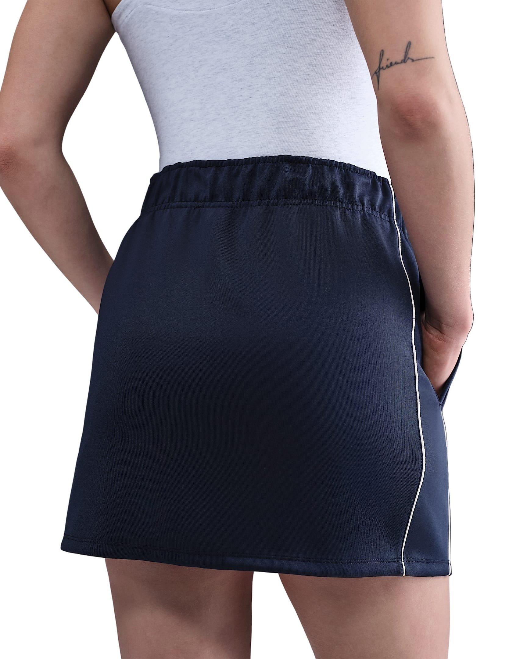 Nike Women's Sportswear Windrunner Poly Knit Skirt -Navy - NAVY Thumbnail View 2