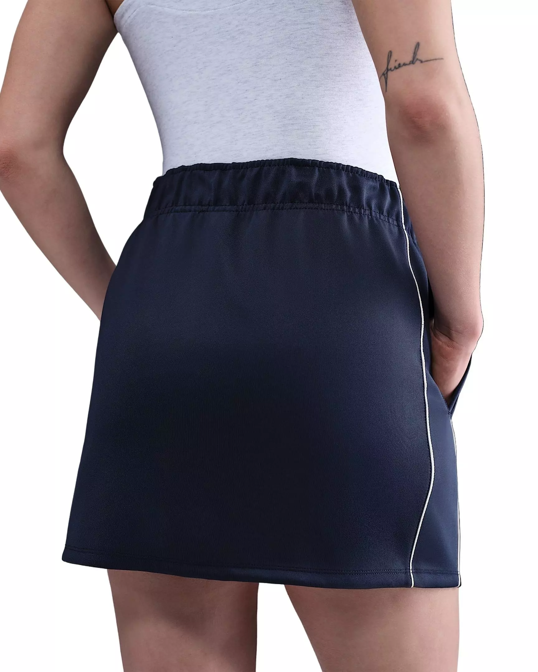 Nike Women's Sportswear Windrunner Poly Knit Skirt -Navy - NAVY