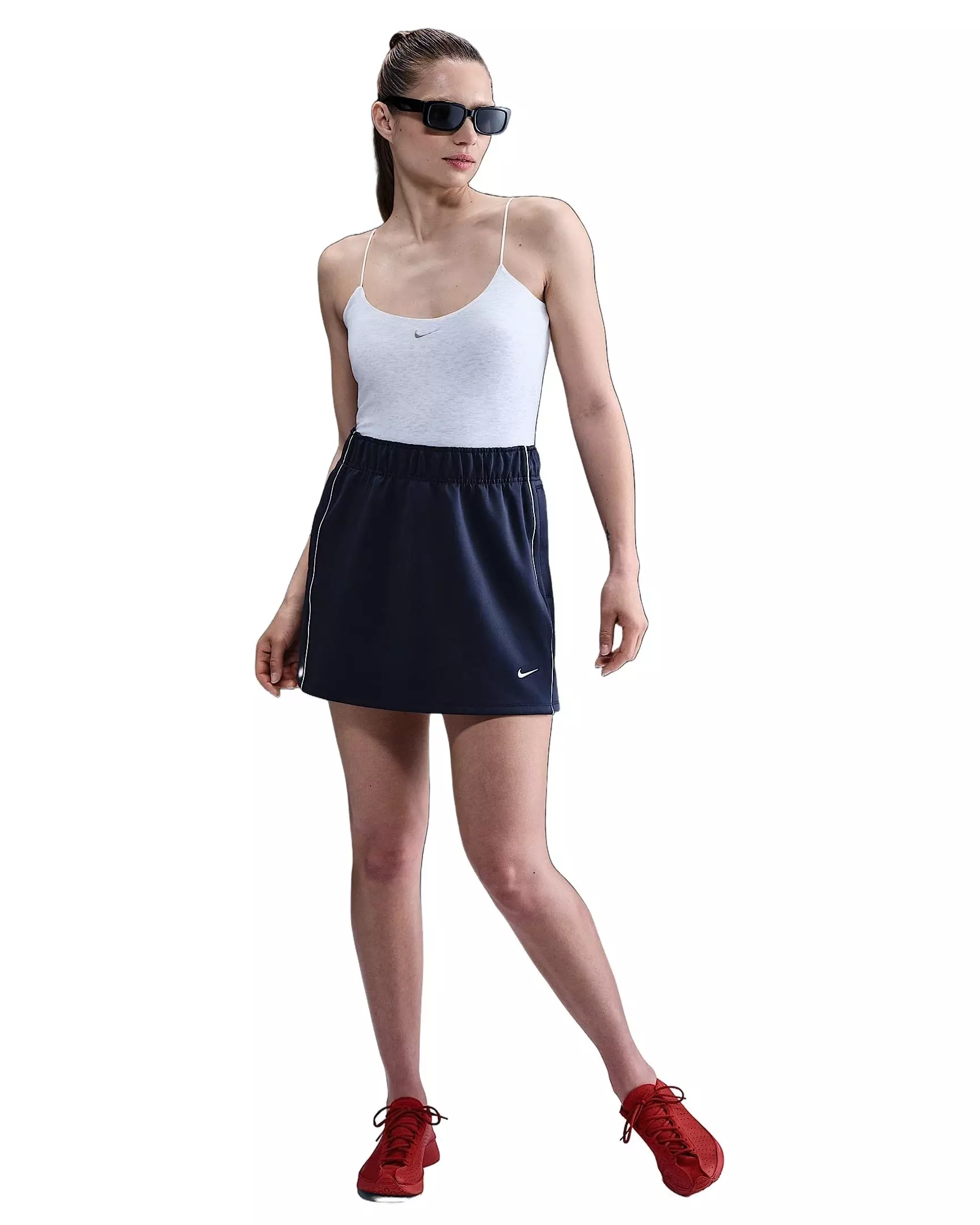 Nike Women's Sportswear Windrunner Poly Knit Skirt -Navy - NAVY