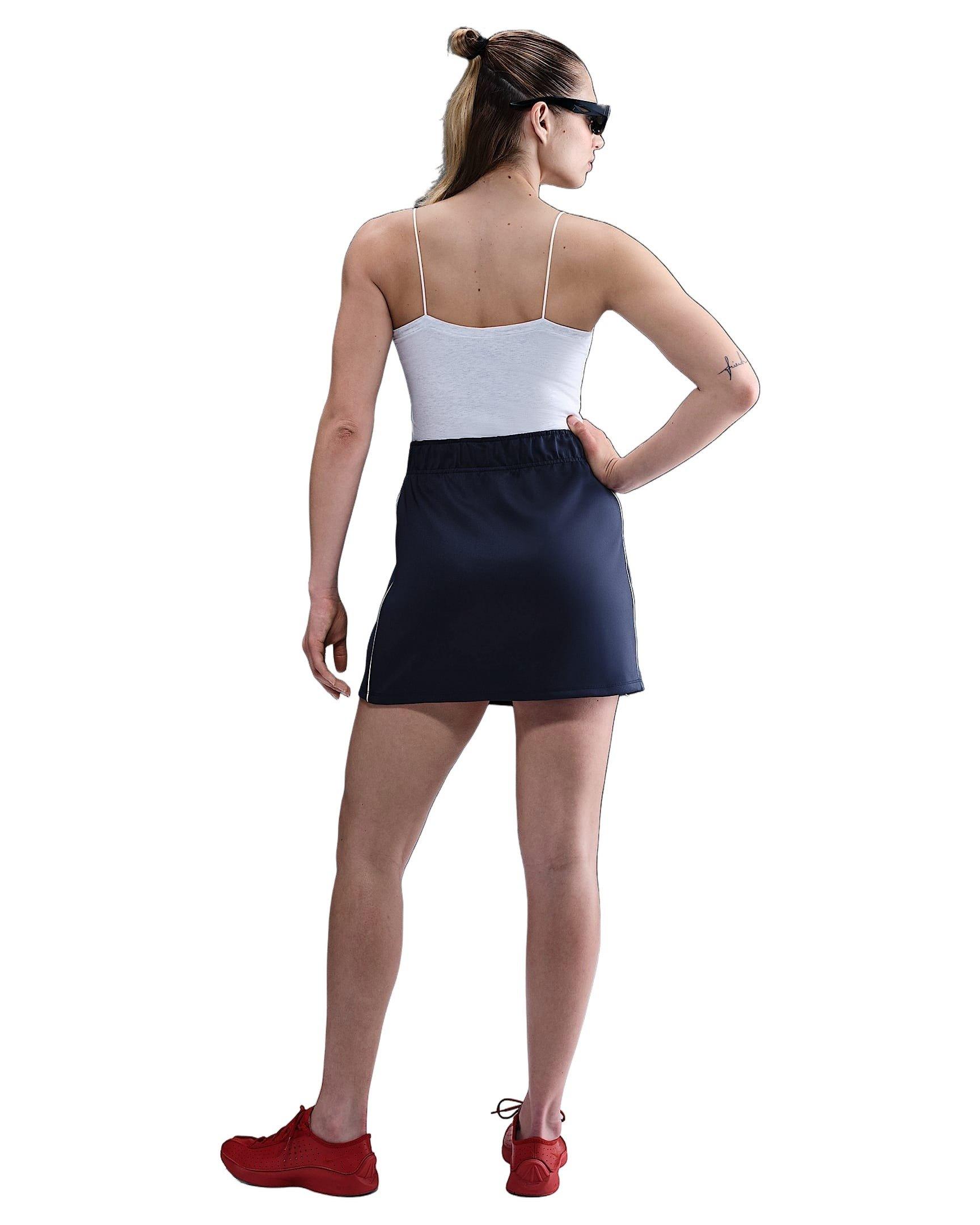 Nike Women's Sportswear Windrunner Poly Knit Skirt -Navy - NAVY Thumbnail View 5