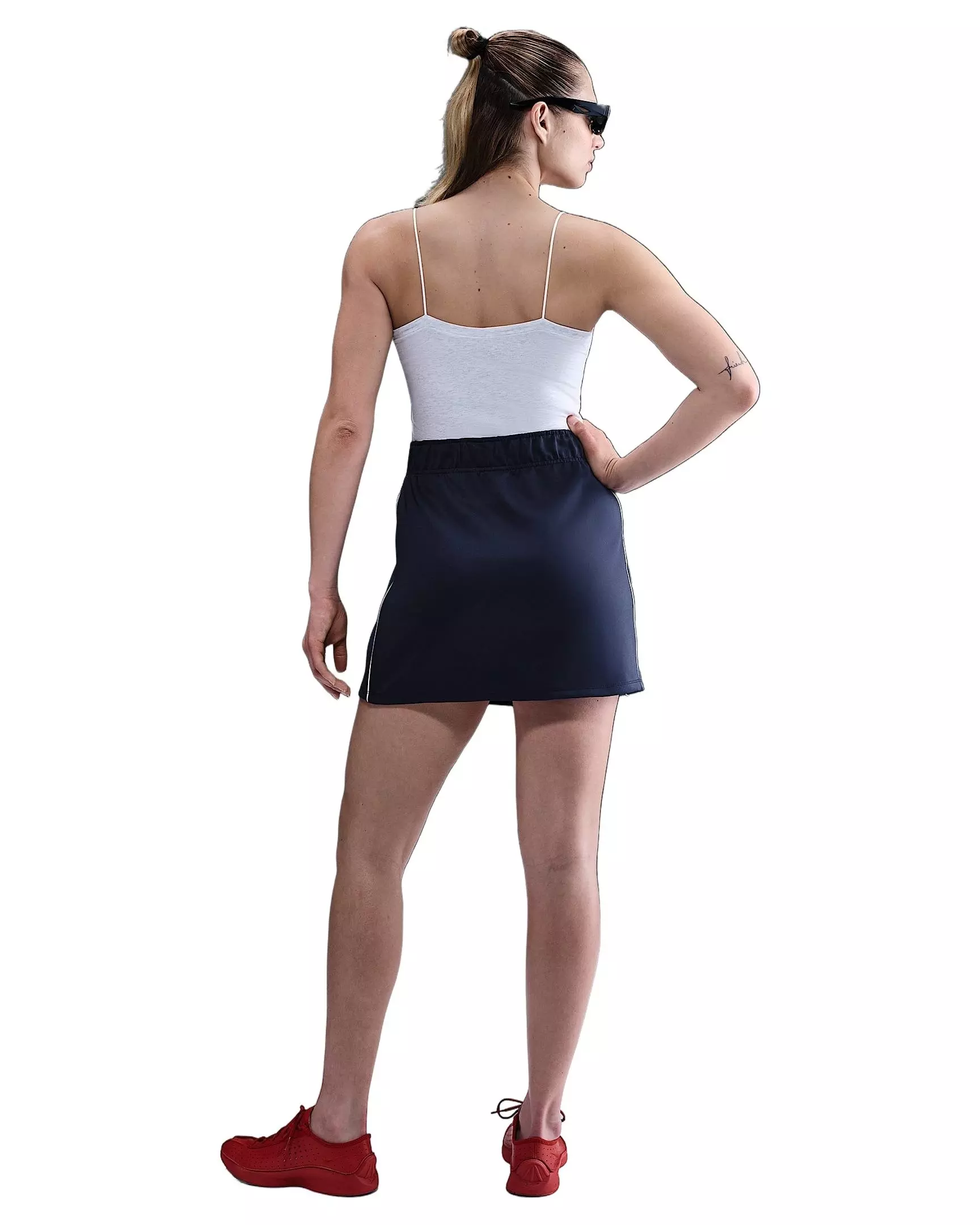 Nike Women's Sportswear Windrunner Poly Knit Skirt -Navy - NAVY