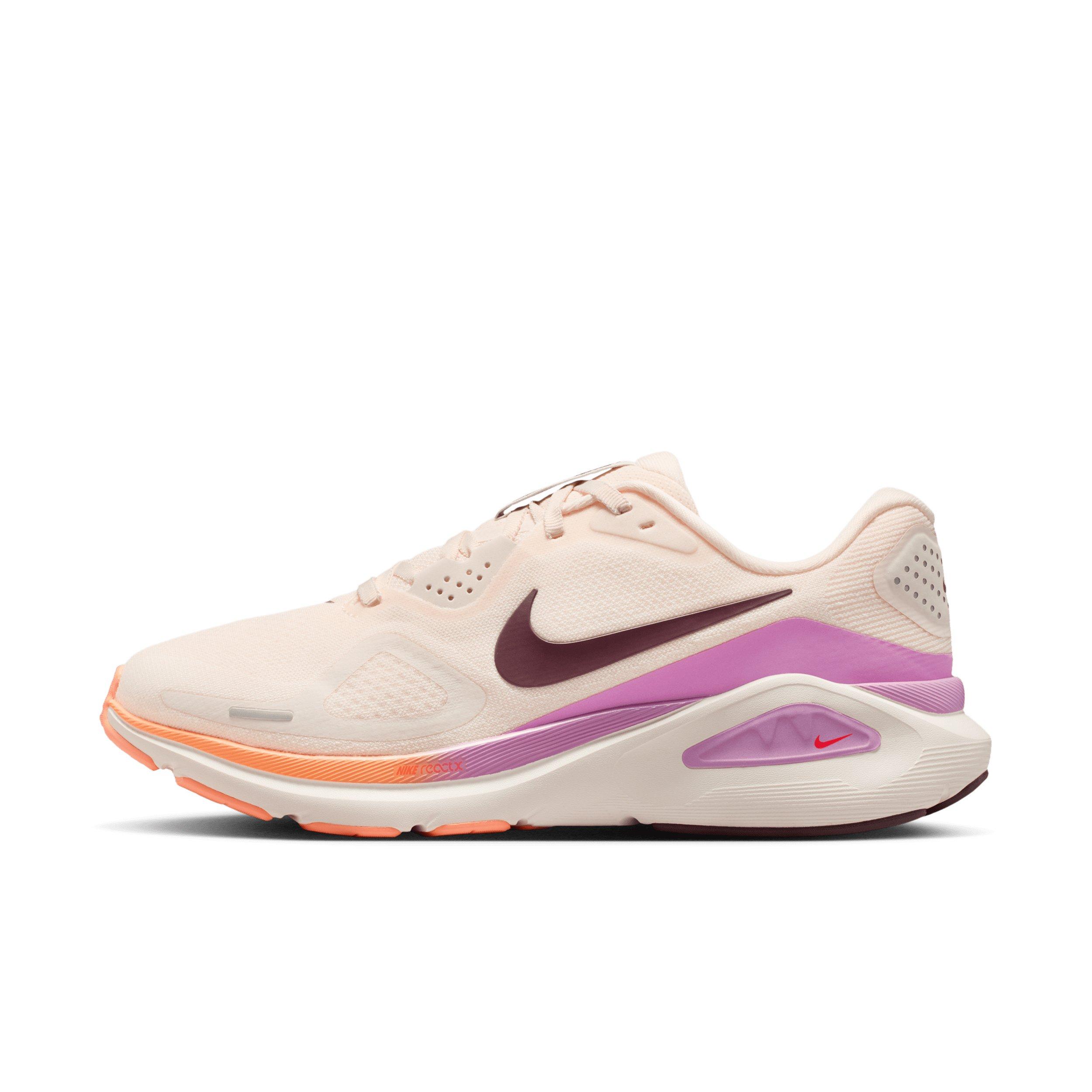 Nike Structure 26 "Chalk/Light Magenta/Orange Pulse/Tattoo" Women's Running Shoe - CHALK/LT MAGENTA/ORANGE/TATTOO Thumbnail View 2