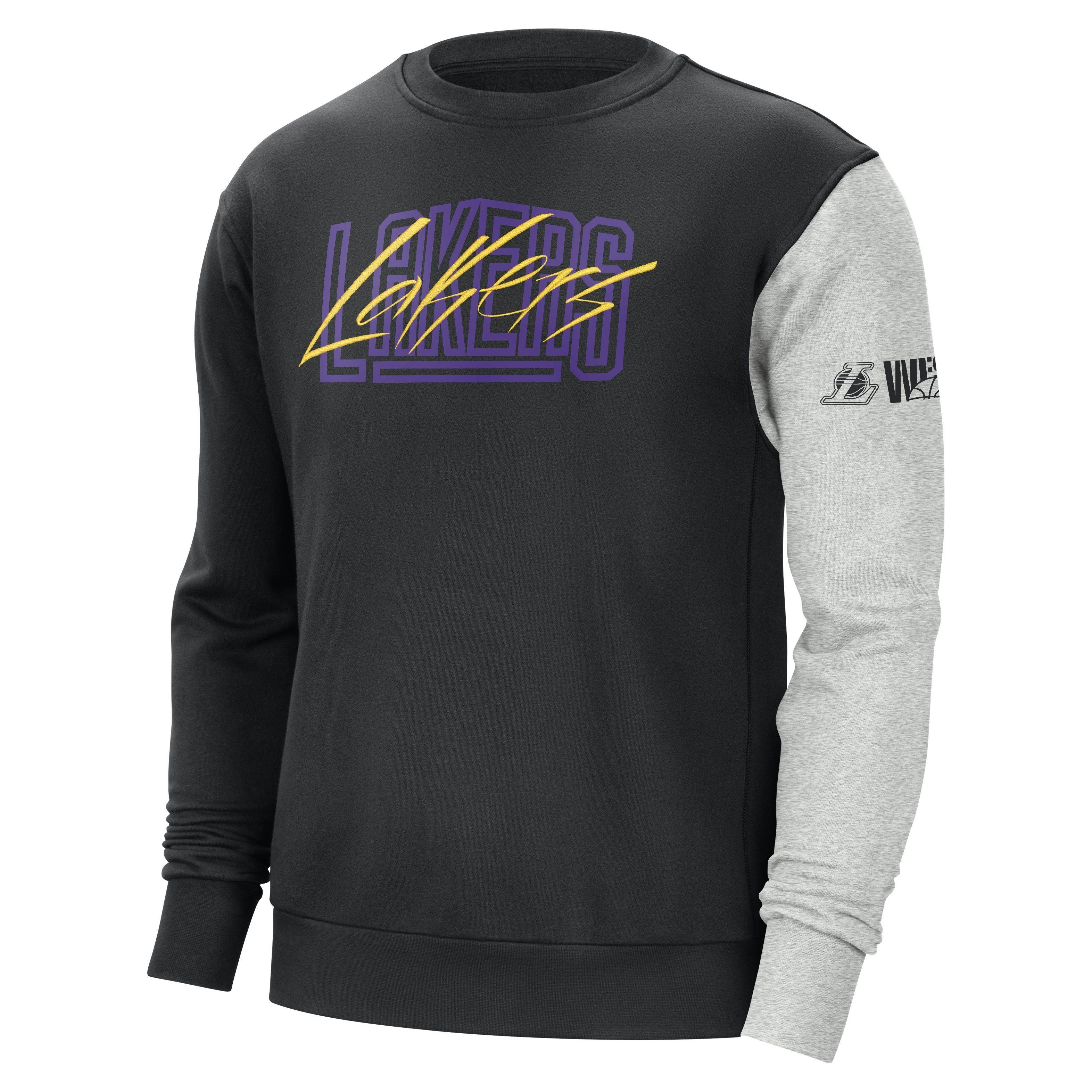 Buy the Adidas Men's NBA Los Angeles Lakers Black/Purple Sweat Pants Sz. M