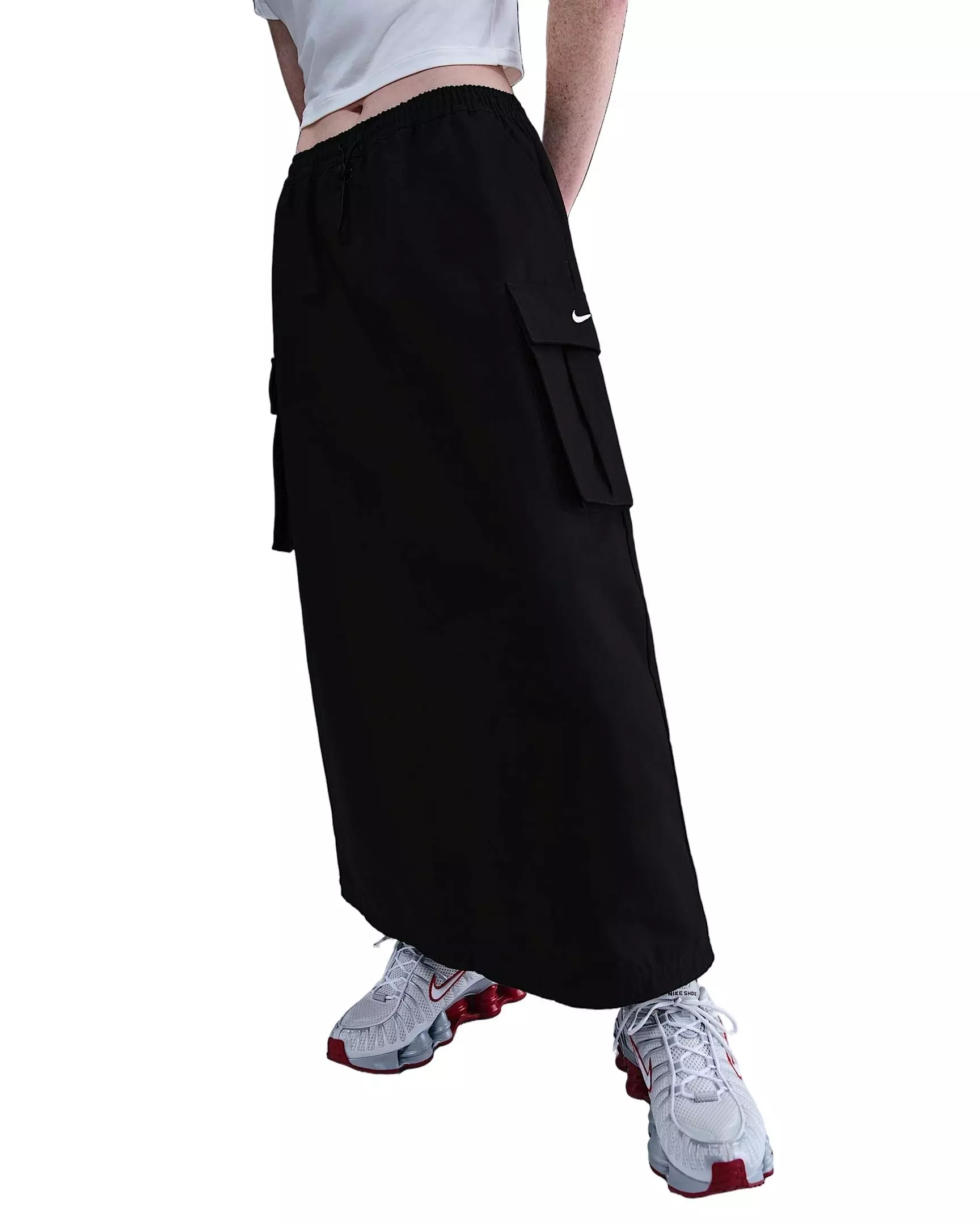 Nike Women's Sportswear Loose Cargo Skirt - Black - BLACK