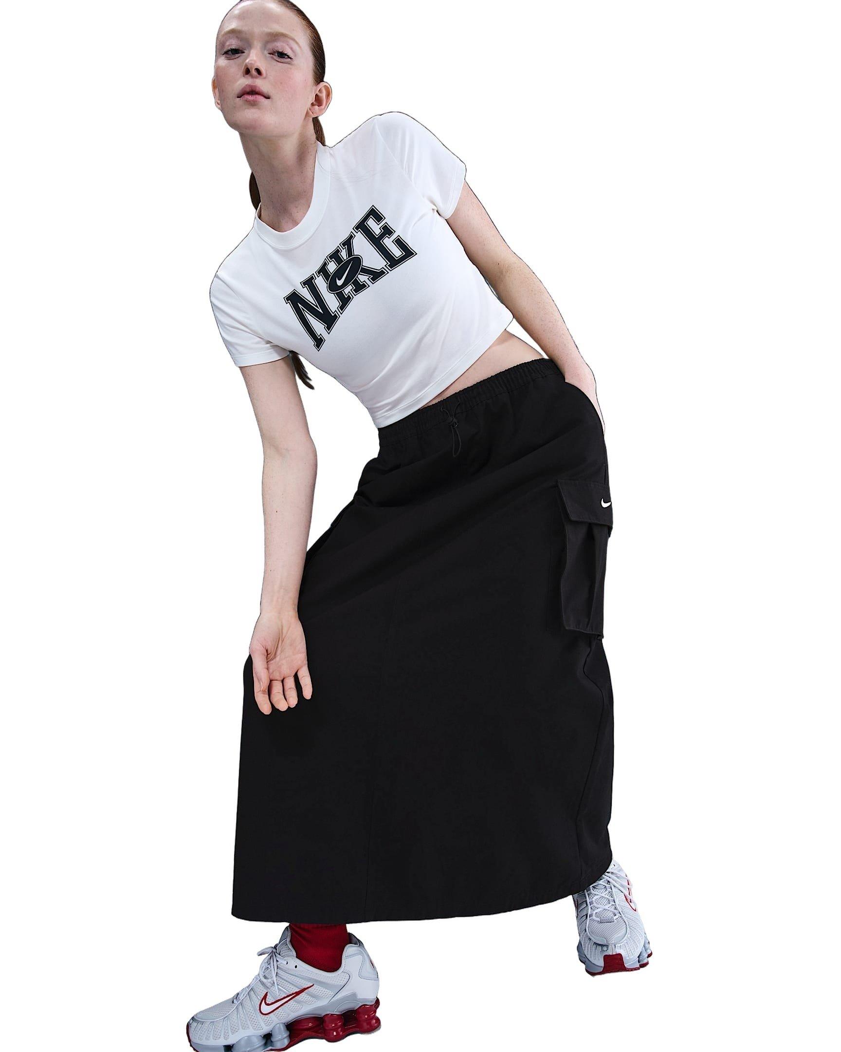Nike Women's Sportswear Loose Cargo Skirt - Black - BLACK Thumbnail View 3