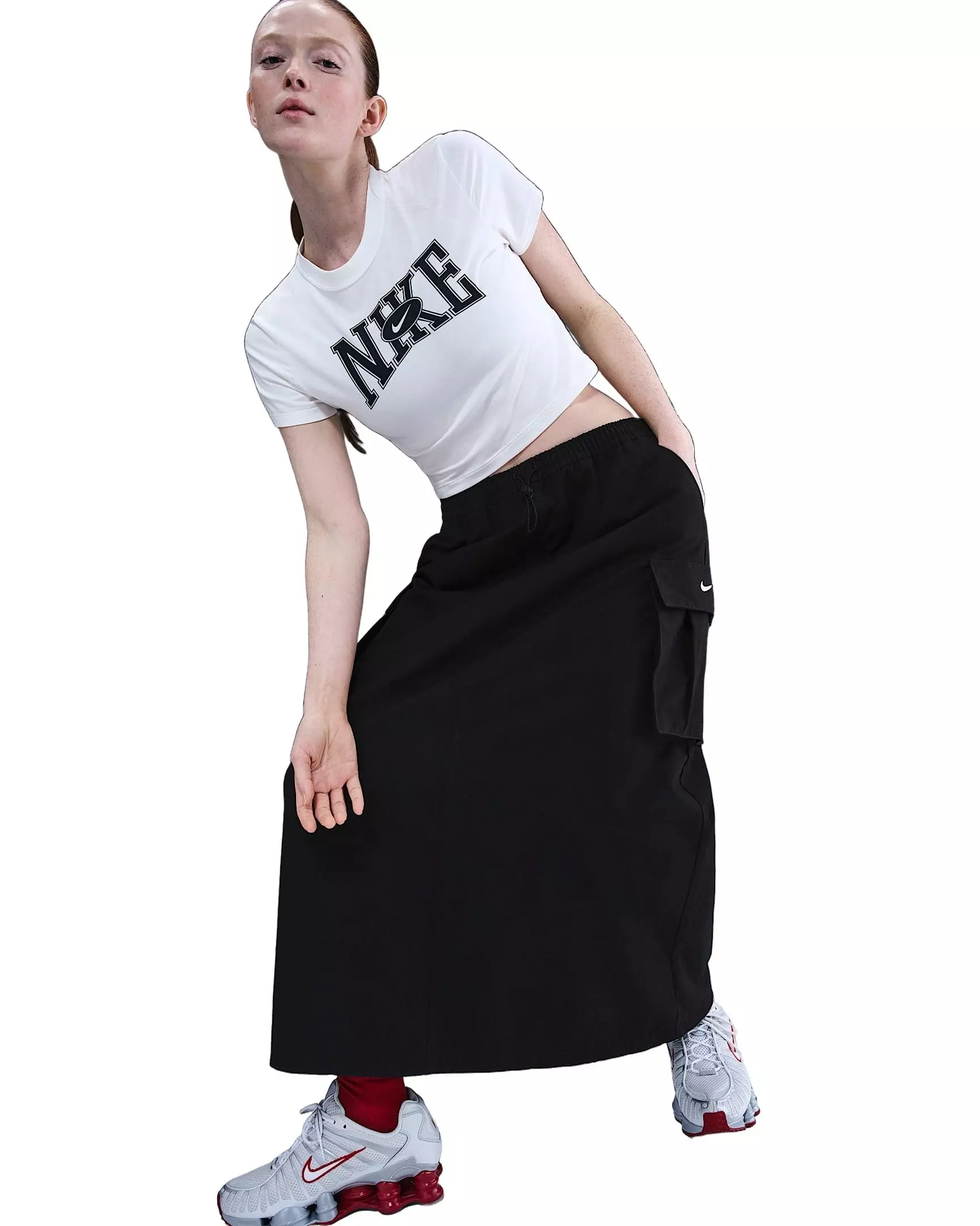 Nike Women's Sportswear Loose Cargo Skirt - Black - BLACK