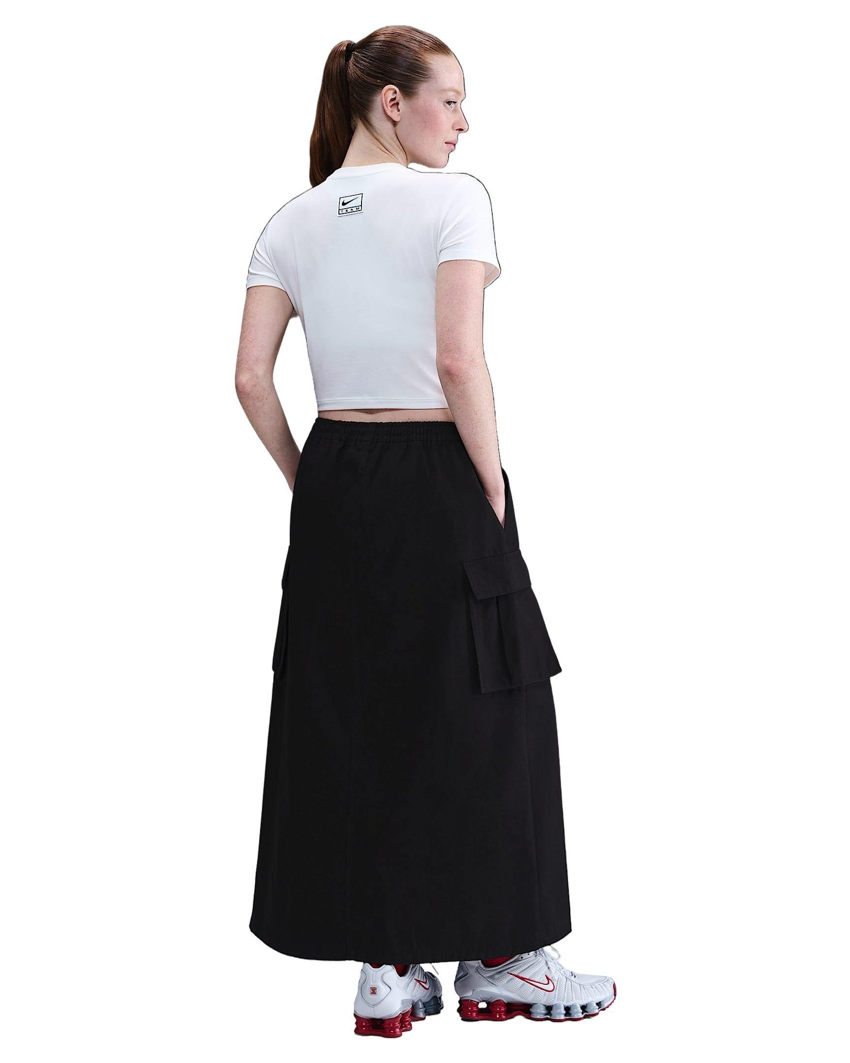 Nike Women's Sportswear Loose Cargo Skirt -Black - BLACK Thumbnail View 5