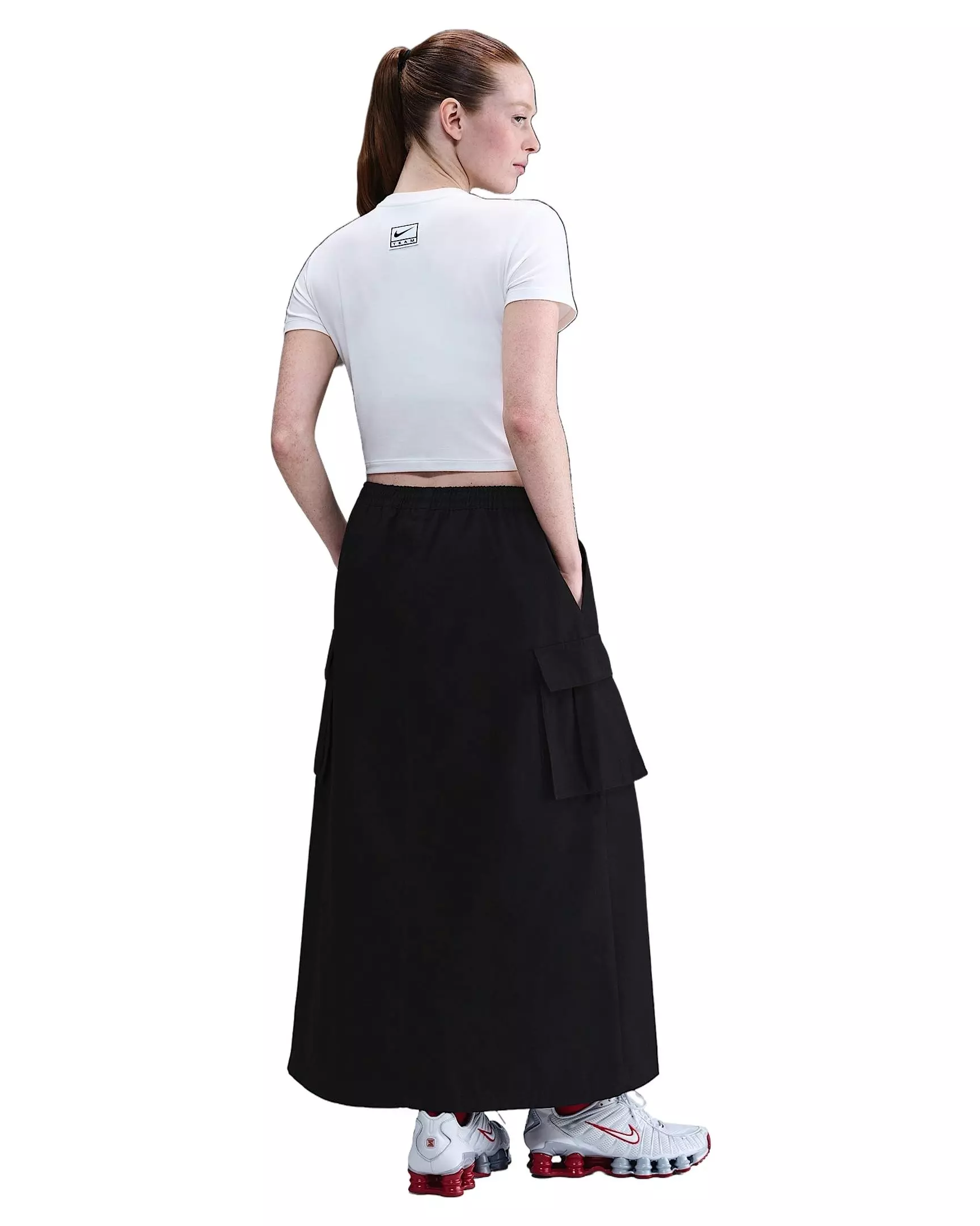 Nike Women's Sportswear Loose Cargo Skirt -Black - BLACK