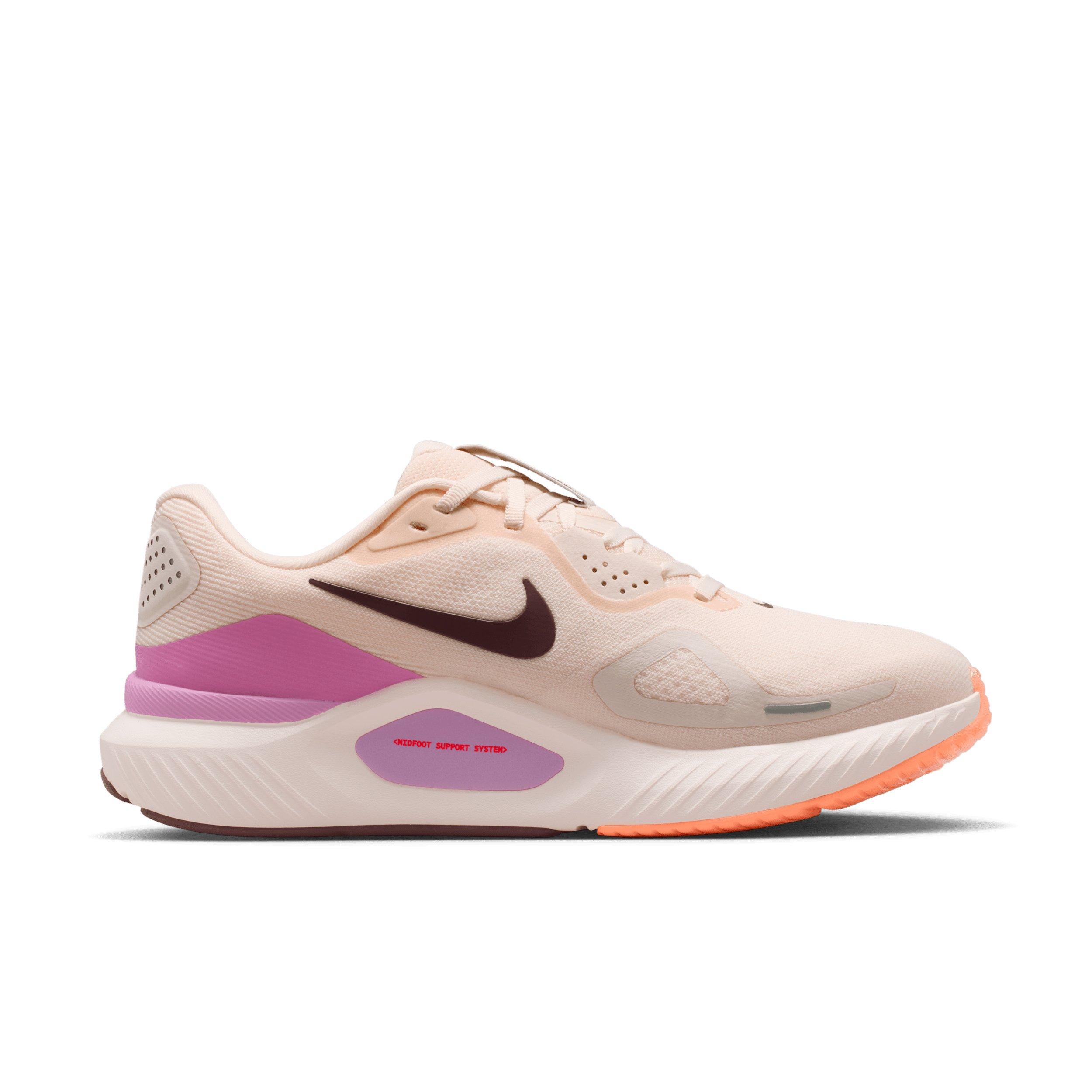 Nike Structure 26 "Chalk/Light Magenta/Orange Pulse/Tattoo" Women's Wide Running Shoe - CHALK/LT MAGENTA/ORANGE/TATTOO Thumbnail View 1