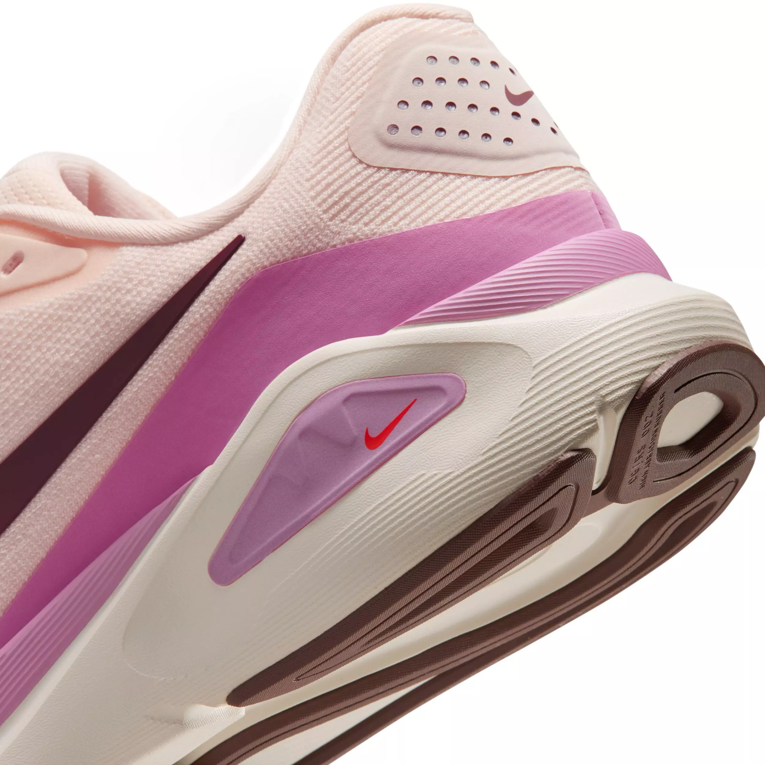 Nike Structure 26 "Chalk/Light Magenta/Orange Pulse/Tattoo" Women's Wide Running Shoe - CHALK/LT MAGENTA/ORANGE/TATTOO