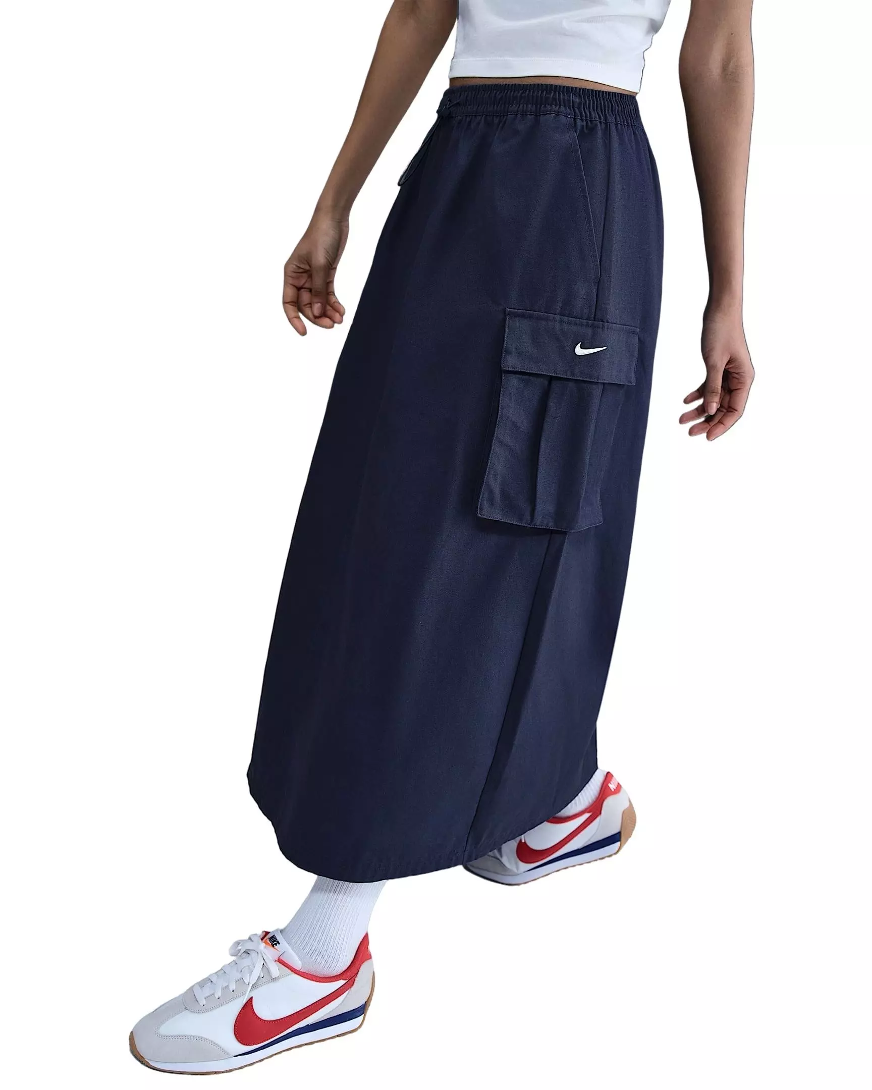 Nike Women's Sportswear Loose Cargo Skirt - Navy - NAVY