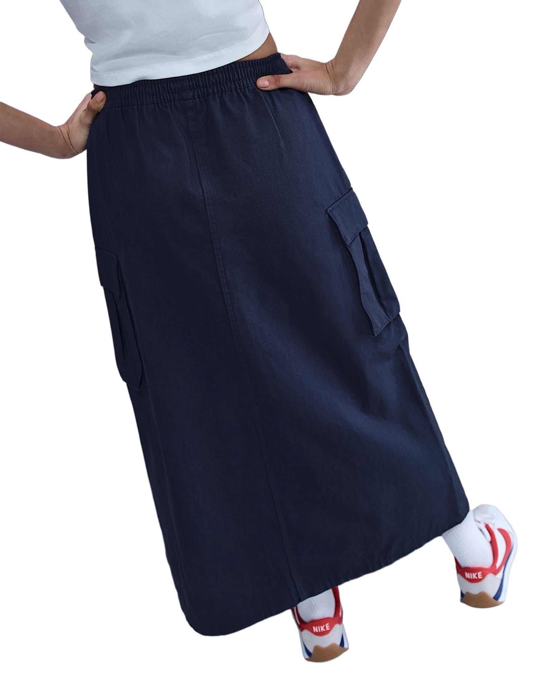 Nike Women's Sportswear Loose Cargo Skirt - Navy - NAVY Thumbnail View 2
