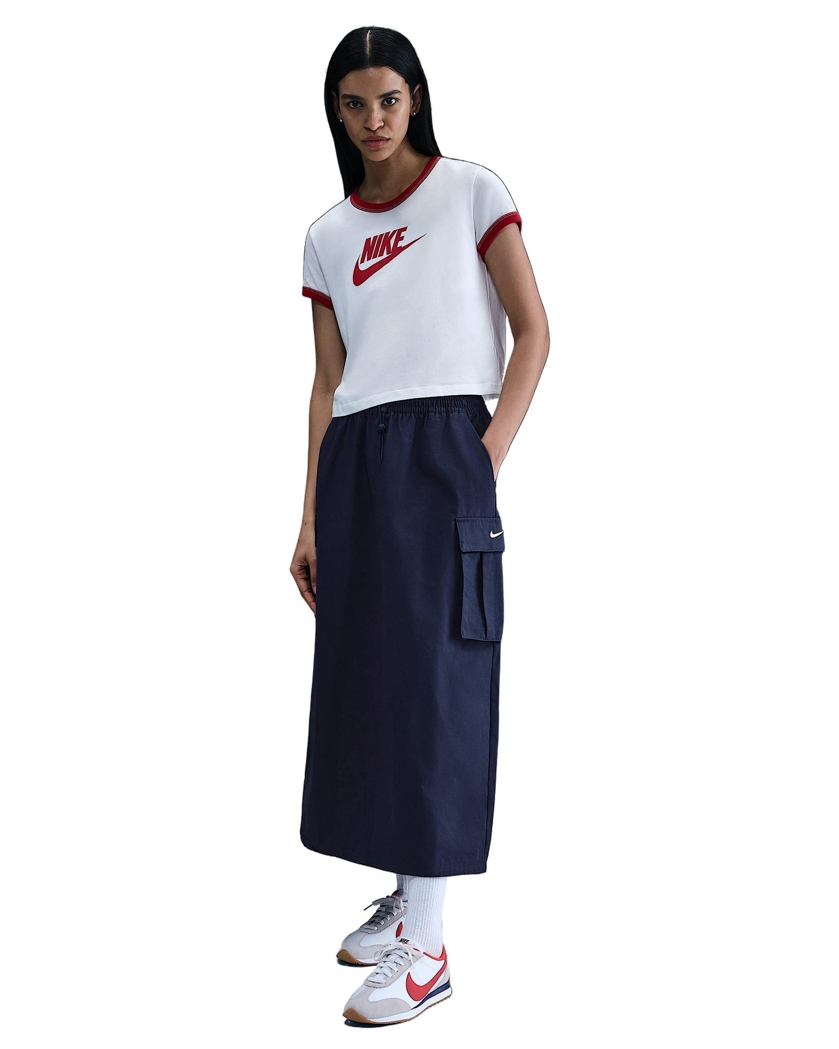 Nike Women's Sportswear Loose Cargo Skirt - Navy - NAVY Thumbnail View 5