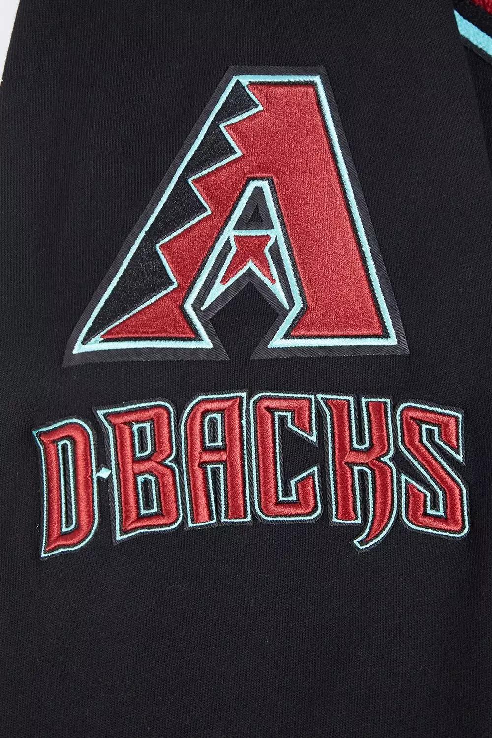 Pro Standard Men's MLB Arizona Diamondbacks Mashup Rib PO Hoodie -Black - BLACK