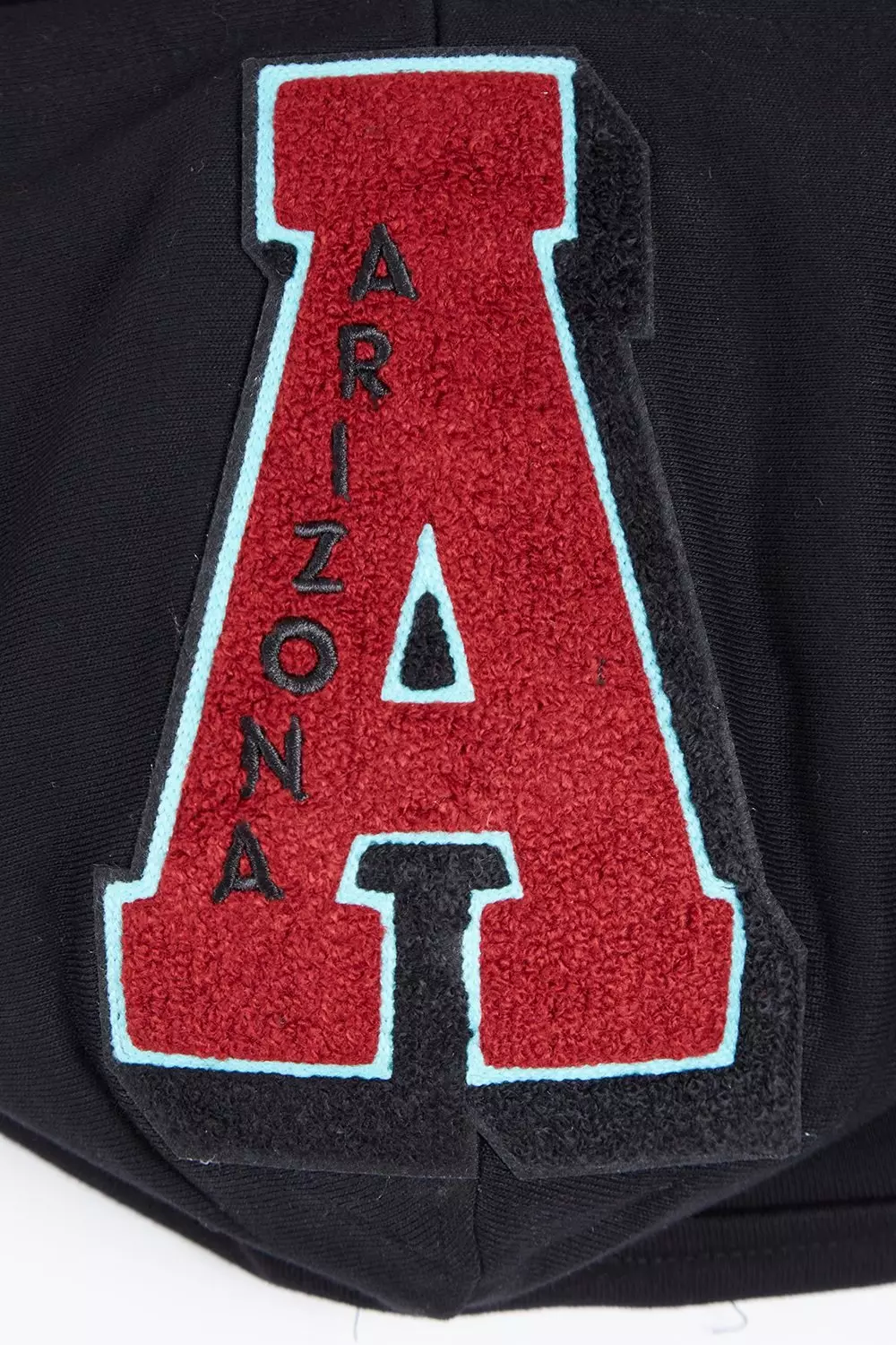 Pro Standard Men's MLB Arizona Diamondbacks Mashup Rib PO Hoodie -Black - BLACK