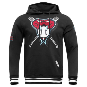 Pro Standard Men's MLB Arizona Diamondbacks Mashup Rib PO Hoodie -Black