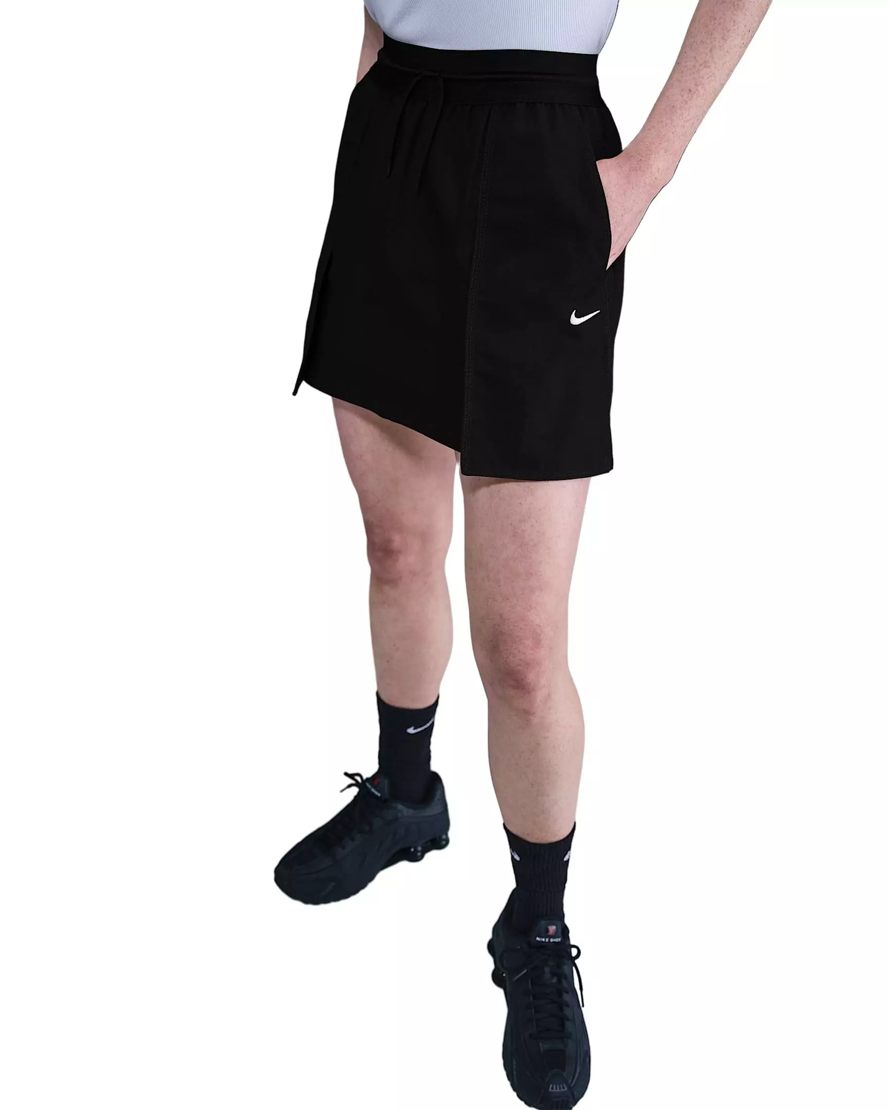 Nike Women's Sportswear Cargo 4" Mini Skirt - Black - BLACK
