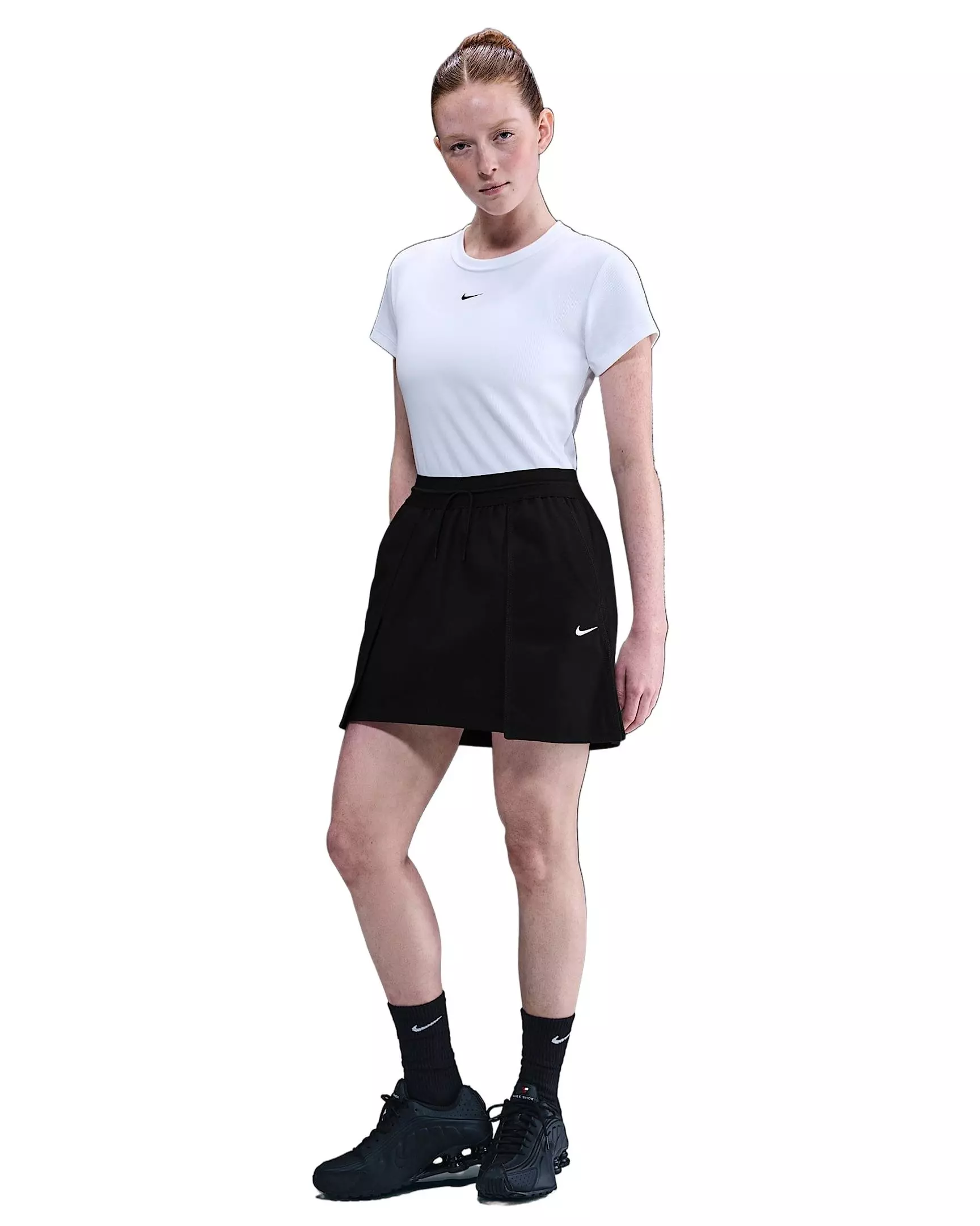 Nike Women's Sportswear Cargo 4" Mini Skirt - Black - BLACK