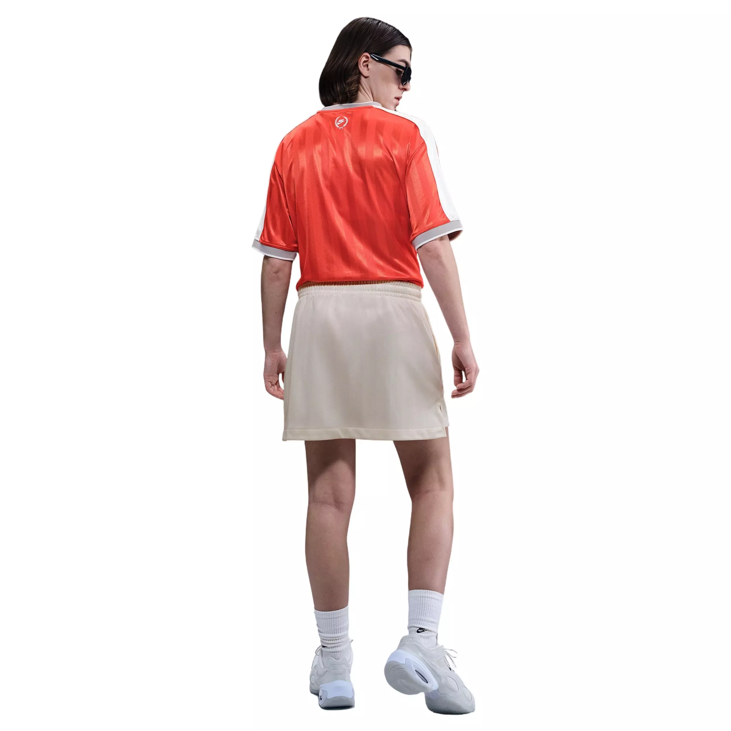 Nike Women's Sportswear Jacquard Striped Skirt -Ivory - IVORY