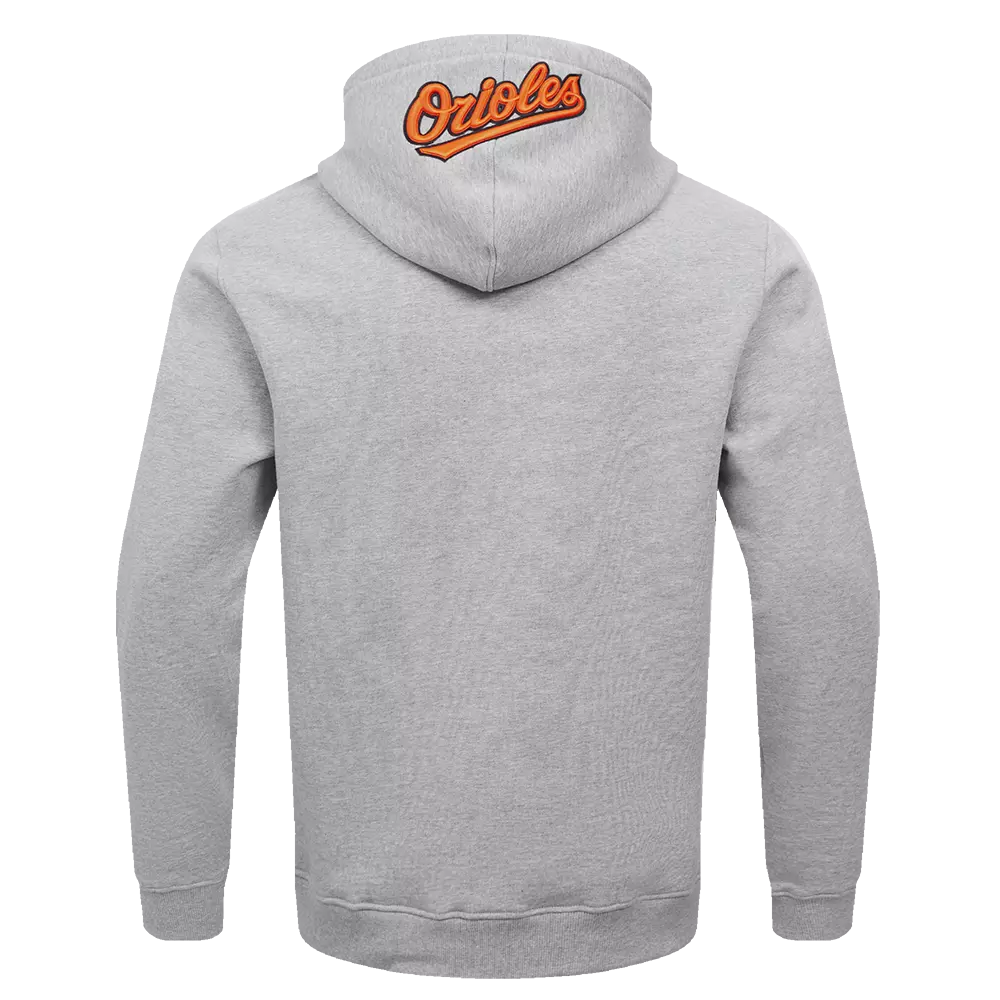 Pro Standard Men's MLB Baltimore Orioles Old English PO Hoodie - Grey - GREY