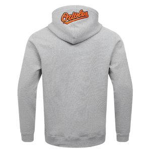Pro Standard Men's MLB Baltimore Orioles Old English PO Hoodie -Grey