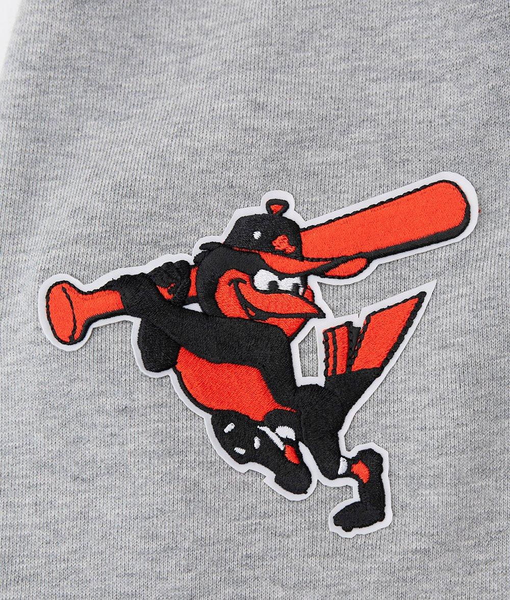 Pro Standard Men's MLB Baltimore Orioles Old English PO Hoodie - Grey - GREY Thumbnail View 8