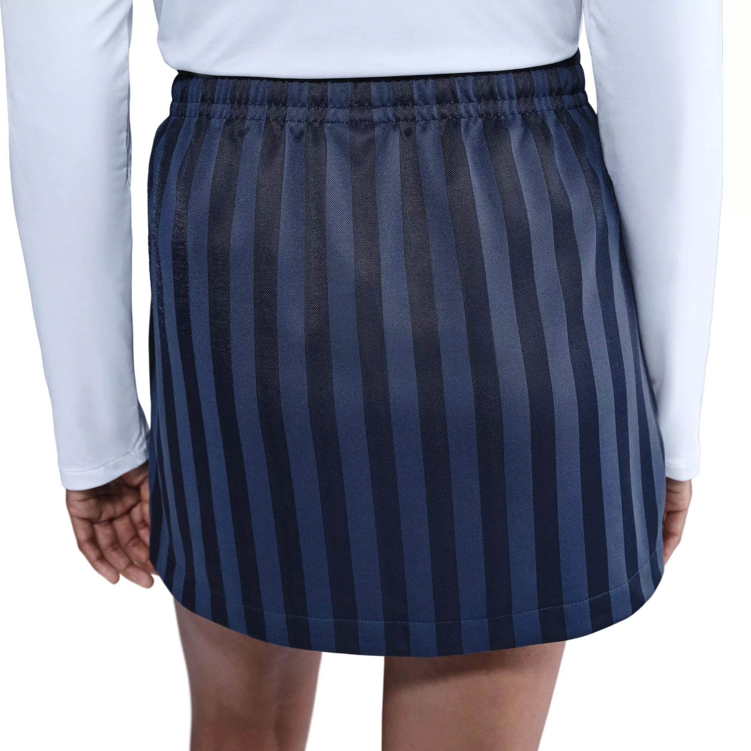 Nike Women's Sportswear Jacquard Striped Skirt -Navy - NAVY