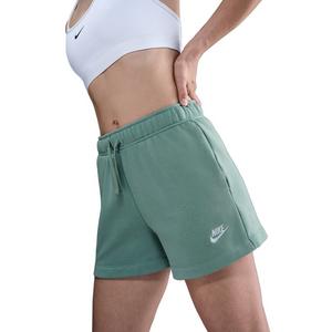 Nike Women's Sportswear Club Fleece Mid-Rise Shorts -Green