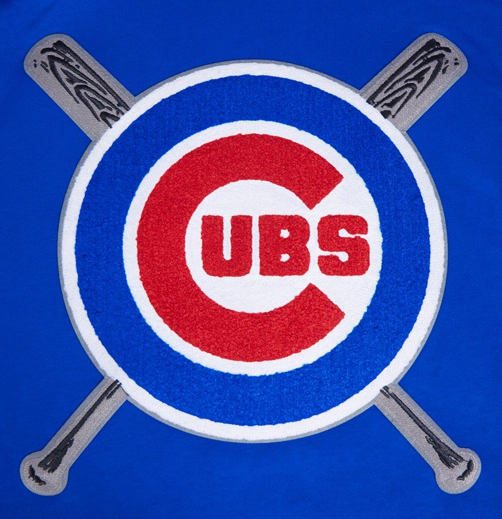 Pro Standard Men's MLB Chicago Cubs Mashup Rib PO Hoodie -Royal/Red - ROYAL/RED Thumbnail View 5