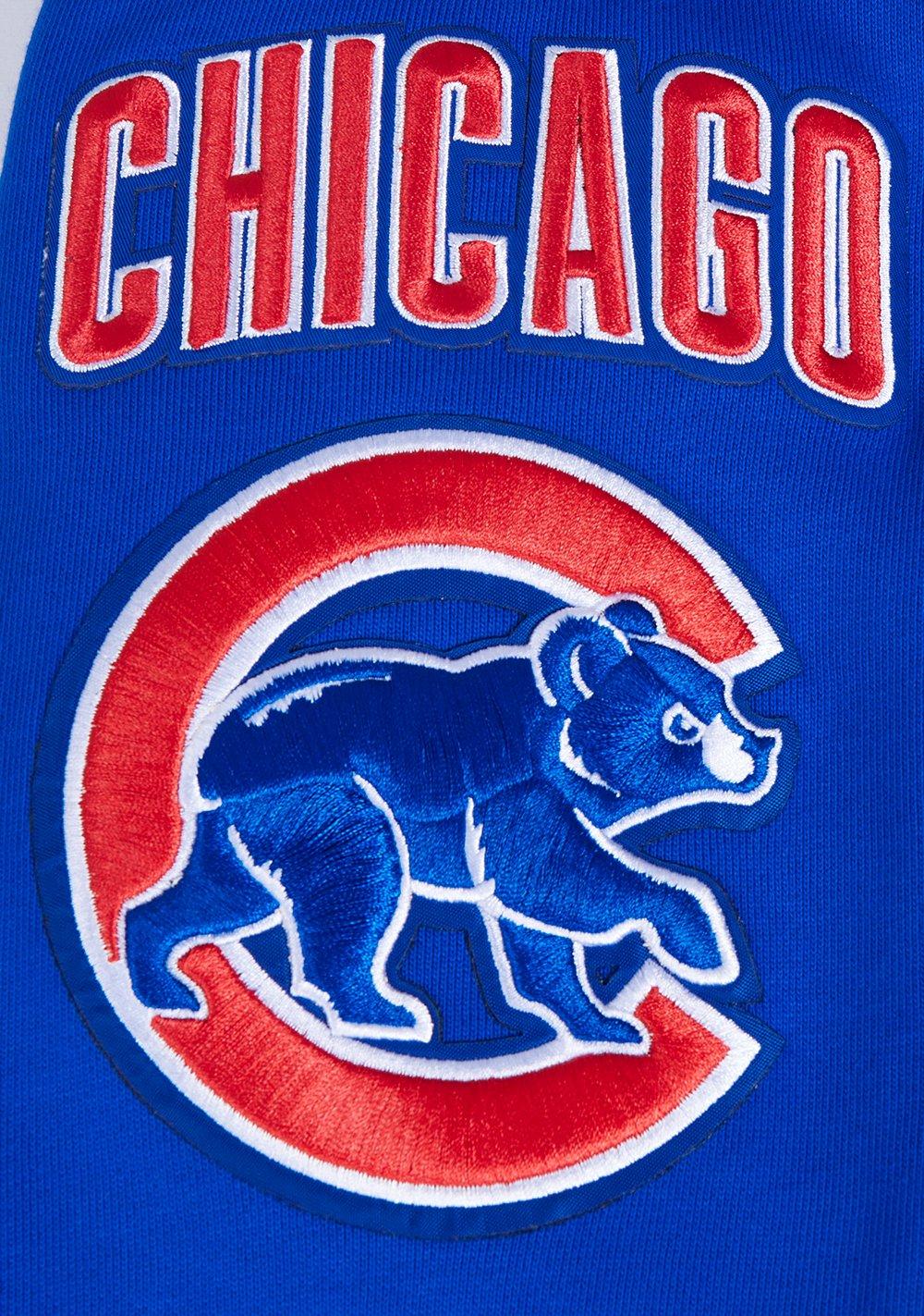 Pro Standard Men's MLB Chicago Cubs Mashup Rib PO Hoodie - Royal/Red - ROYAL/RED Thumbnail View 6