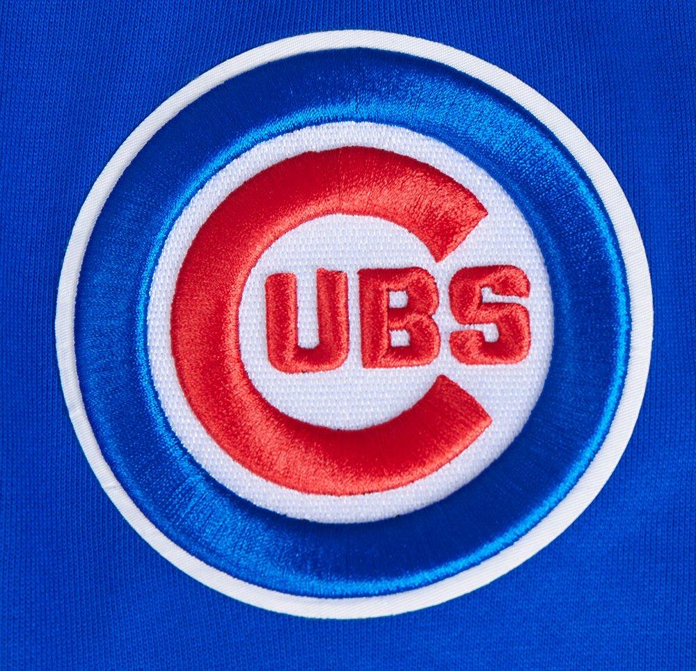 Pro Standard Men's MLB Chicago Cubs Mashup Rib PO Hoodie -Royal/Red - ROYAL/RED Thumbnail View 7