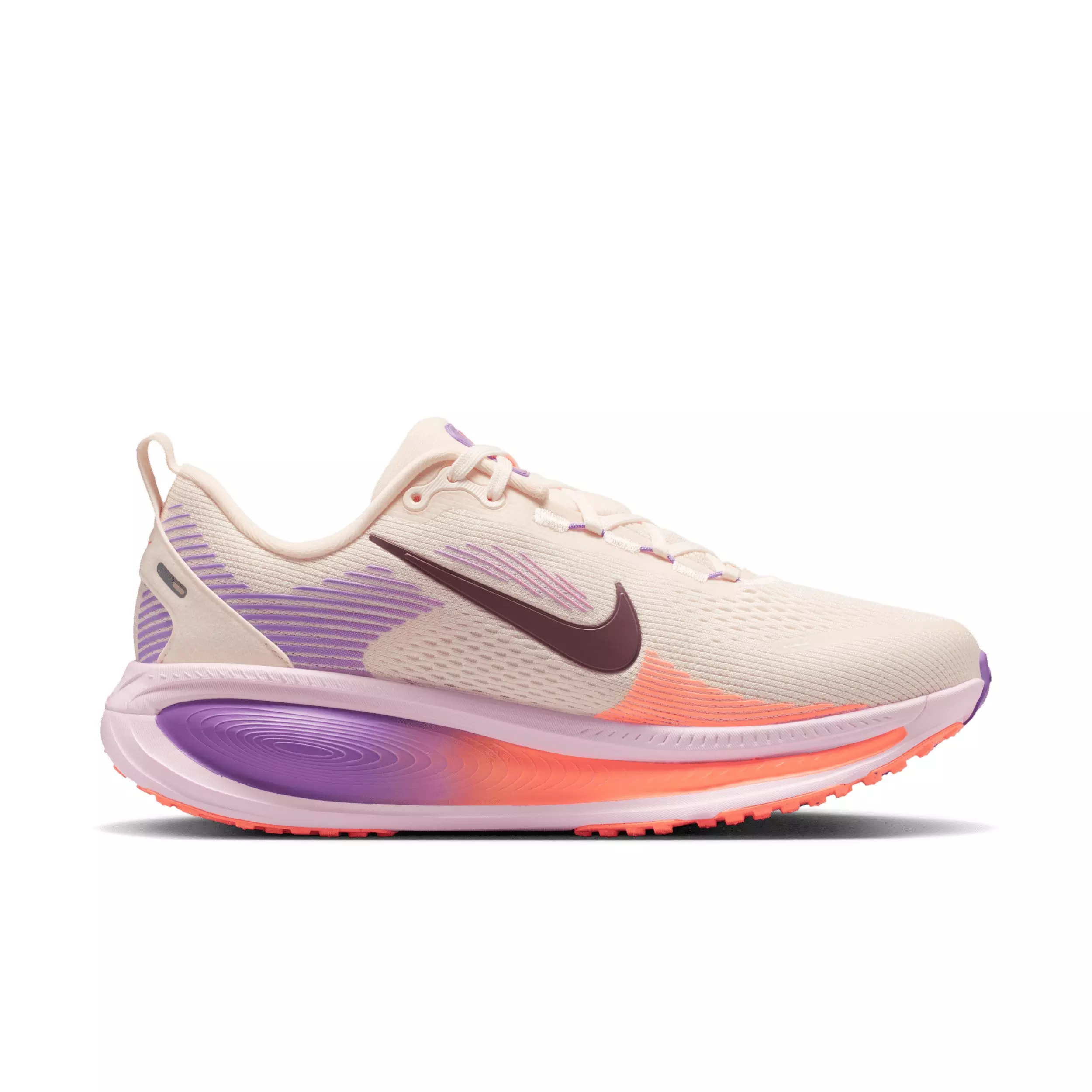 Nike Vomero 18 "Chalk/Pink Foam/Bright Violet/Tattoo" Women's Wide Running Shoe - CHALK/PINK/VIOLET/TATTOO