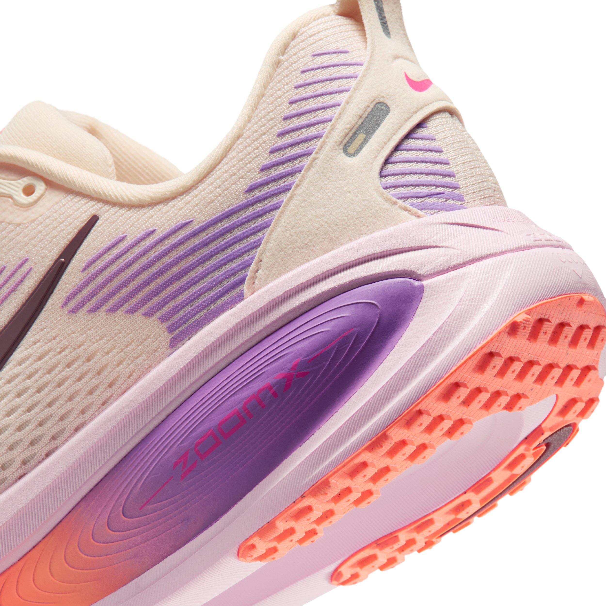 Nike Vomero 18 "Chalk/Pink Foam/Bright Violet/Tattoo" Women's Wide Running Shoe - CHALK/PINK/VIOLET/TATTOO Thumbnail View 8