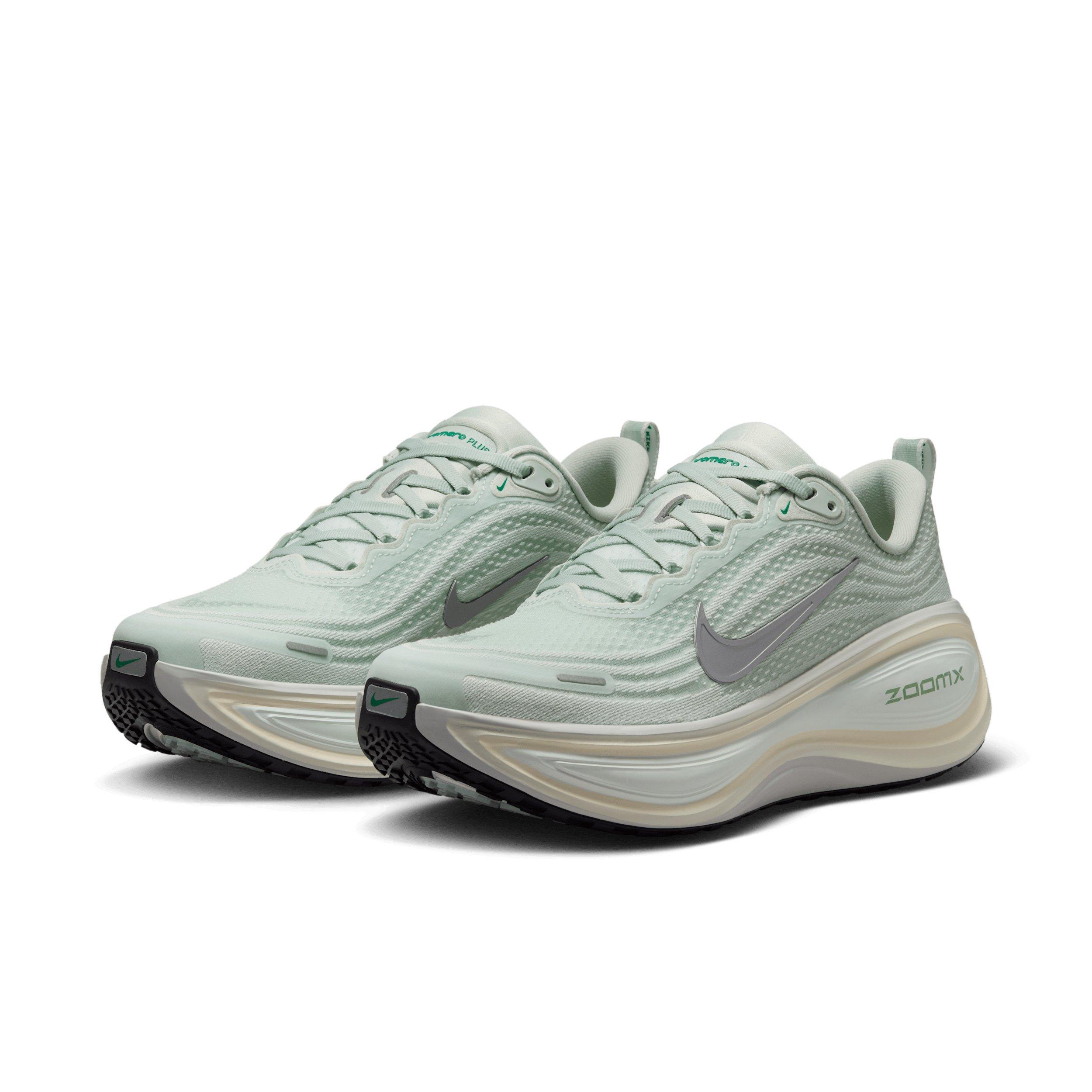 Nike Vomero Plus "Light Silver/Barely Green/Sea Glass/Metallic Silver" Women's Running Shoe - LT SILVER/GREEN/SEA GLASS/SILVER Thumbnail View 3
