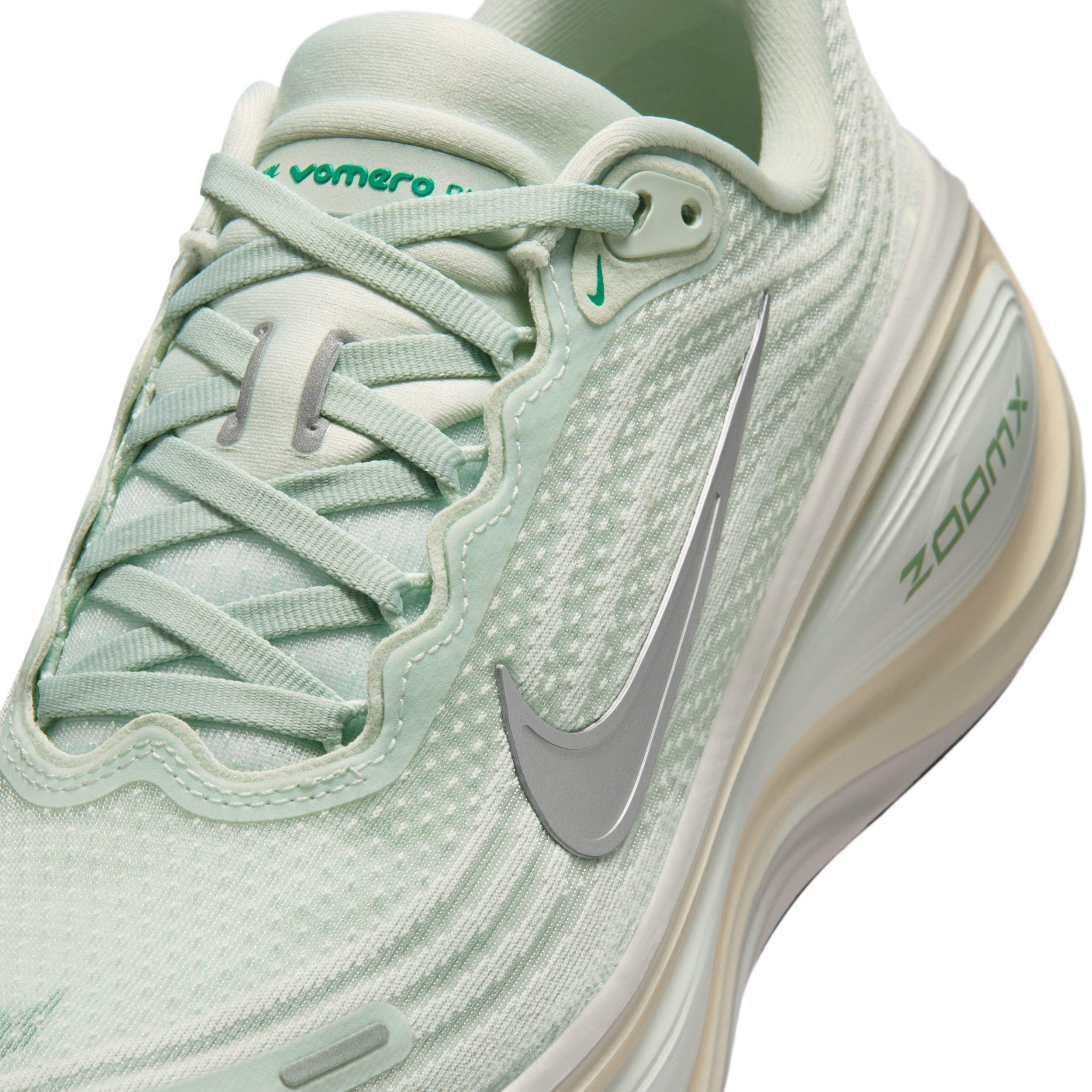 Nike Vomero Plus "Light Silver/Barely Green/Sea Glass/Metallic Silver" Women's Running Shoe - LT SILVER/GREEN/SEA GLASS/SILVER Thumbnail View 7