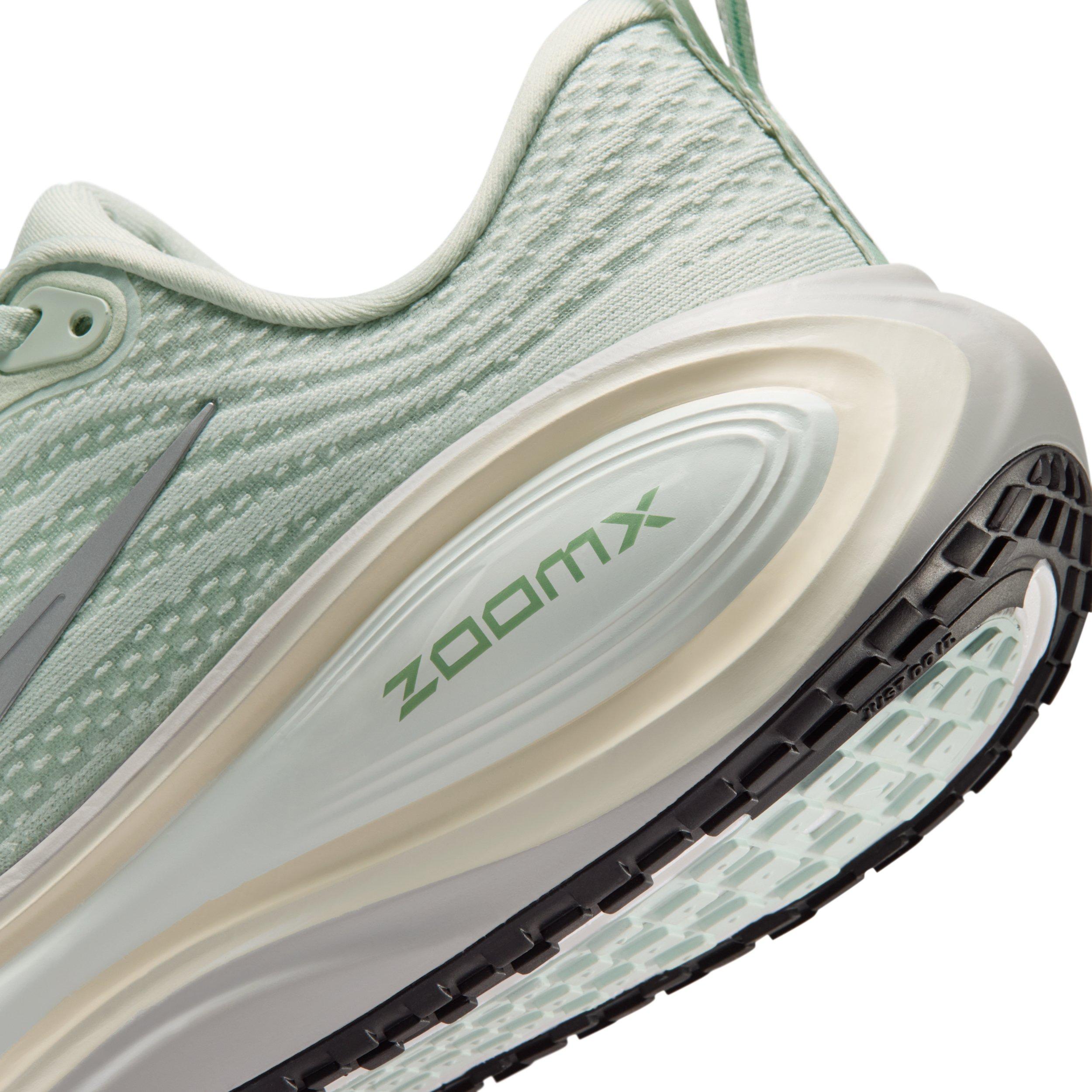 Nike Vomero Plus "Light Silver/Barely Green/Sea Glass/Metallic Silver" Women's Running Shoe - LT SILVER/GREEN/SEA GLASS/SILVER Thumbnail View 8