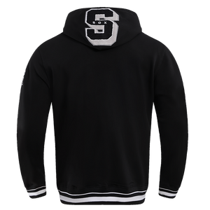 Pro Standard Men's MLB Chicago White Sox Mashup Rib PO Hoodie -Black/Grey