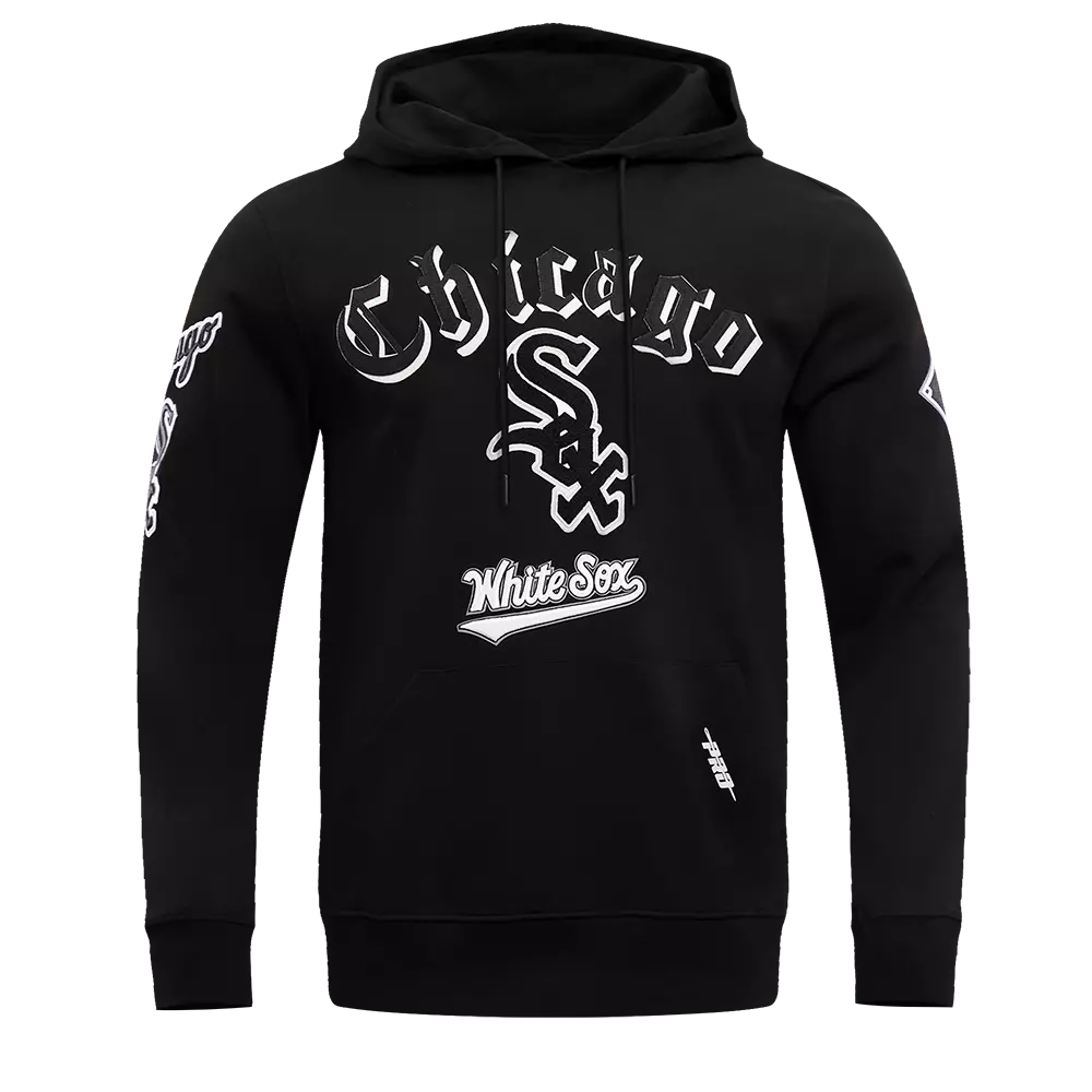 Pro Standard Men's MLB Chicago White Sox Old English PO Hoodie -Black - BLACK